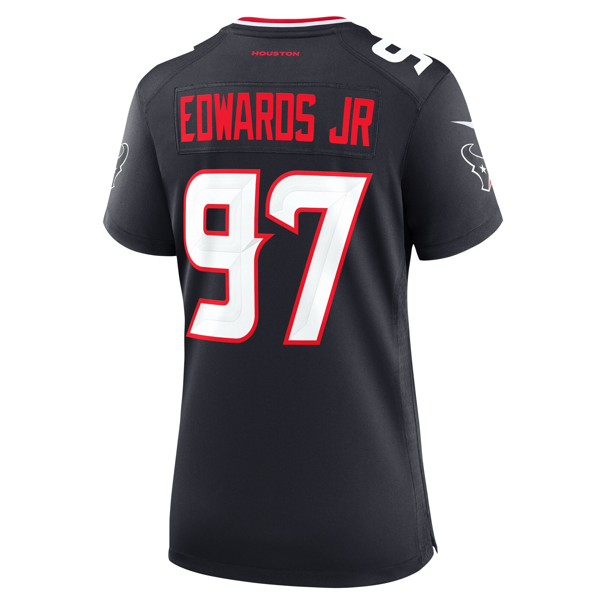 Houston Texans Mario Edwards Jr. Navy Team Game NFL Jersey Women's