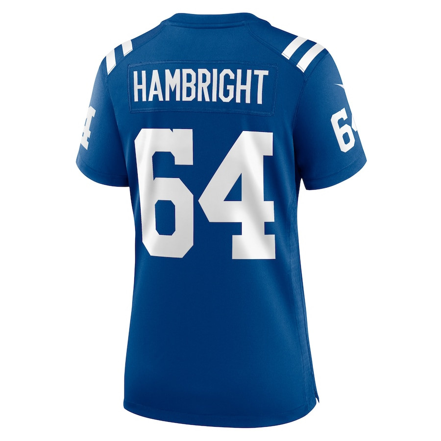 Arlington Hambright 64 Indianapolis Colts Game Royal NFL Jersey Women's