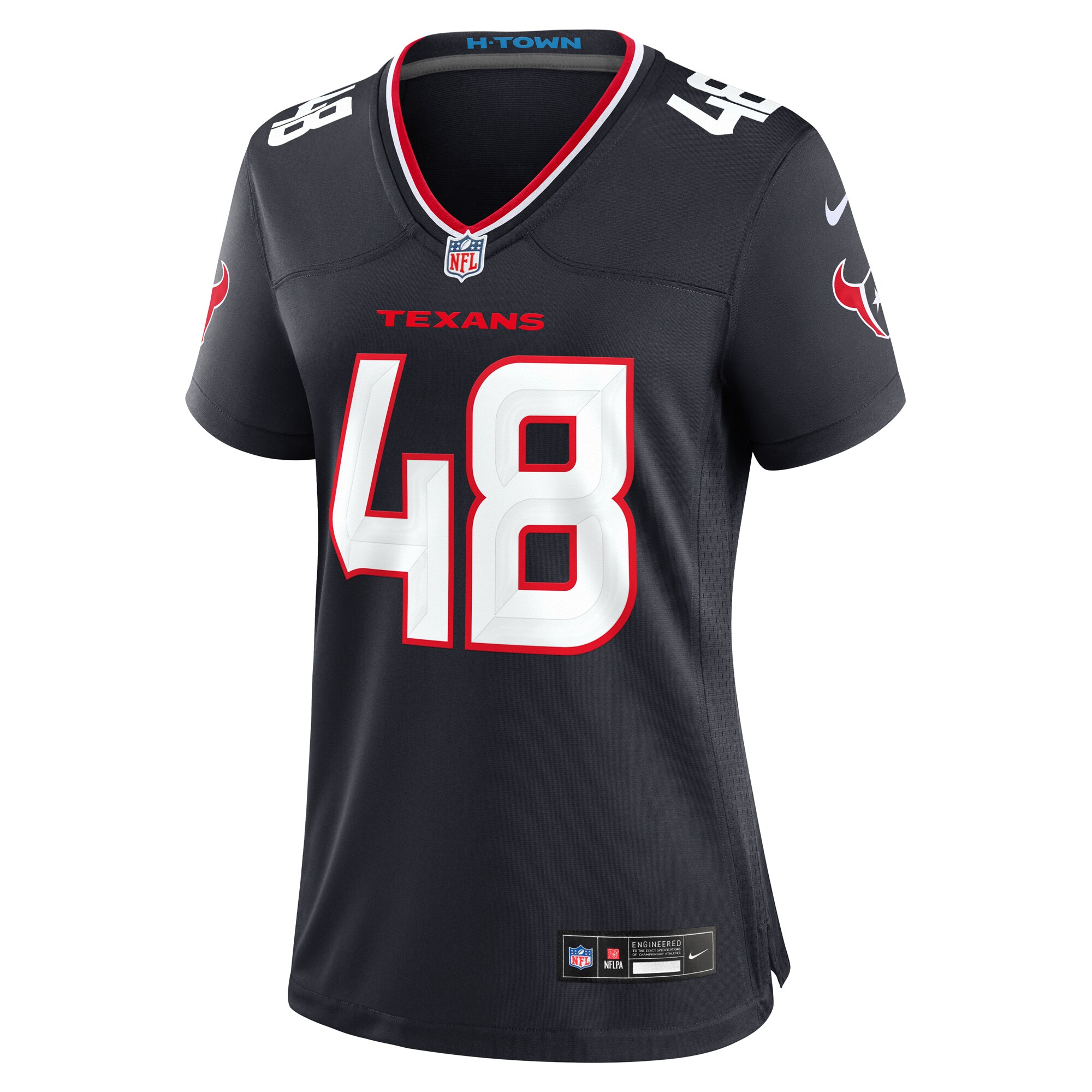 Houston Texans Christian Harris Navy Team Game NFL Jersey Women's