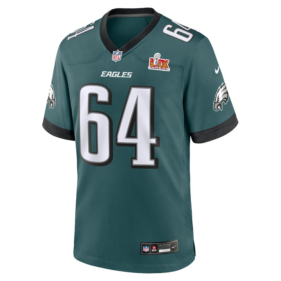 Brett Toth #64 Philadelphia Eagles Super Bowl LIX Midnight Green NFL Jersey Men's