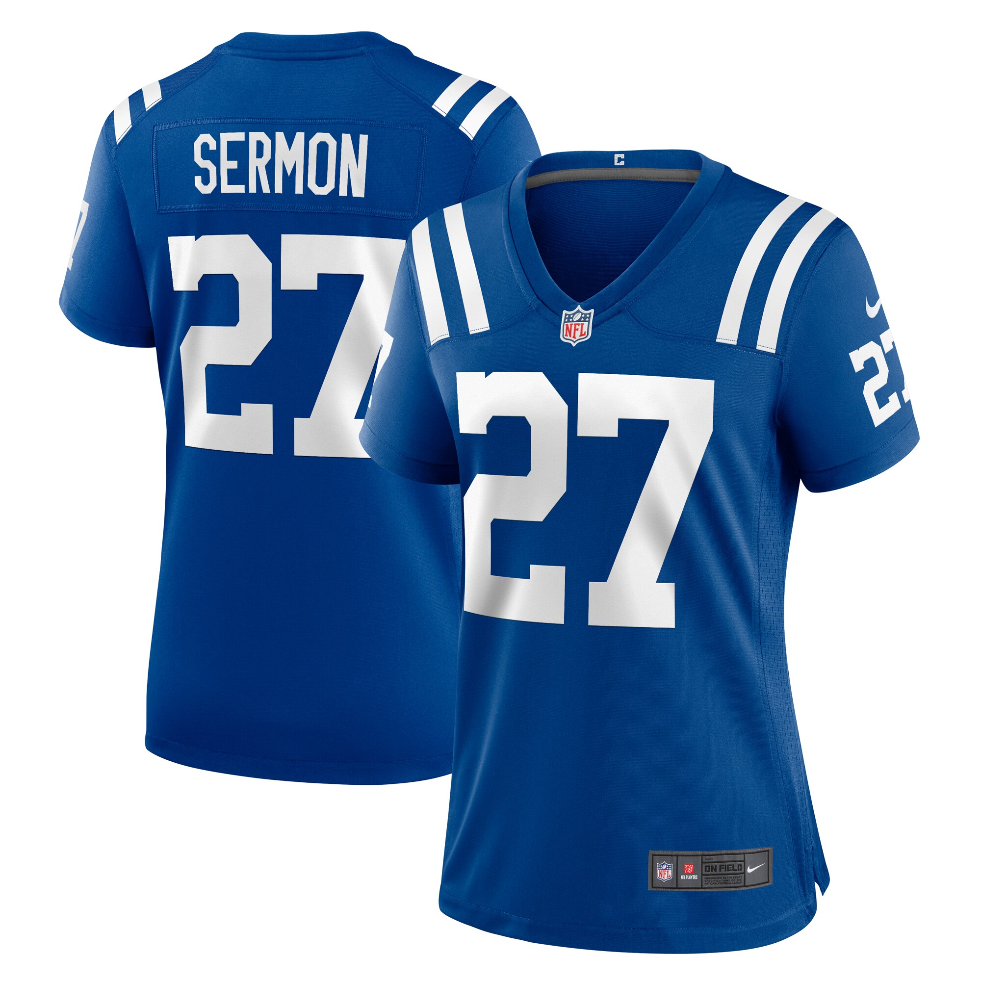 Indianapolis Colts Trey Sermon Royal Team Game NFL Jersey Women's