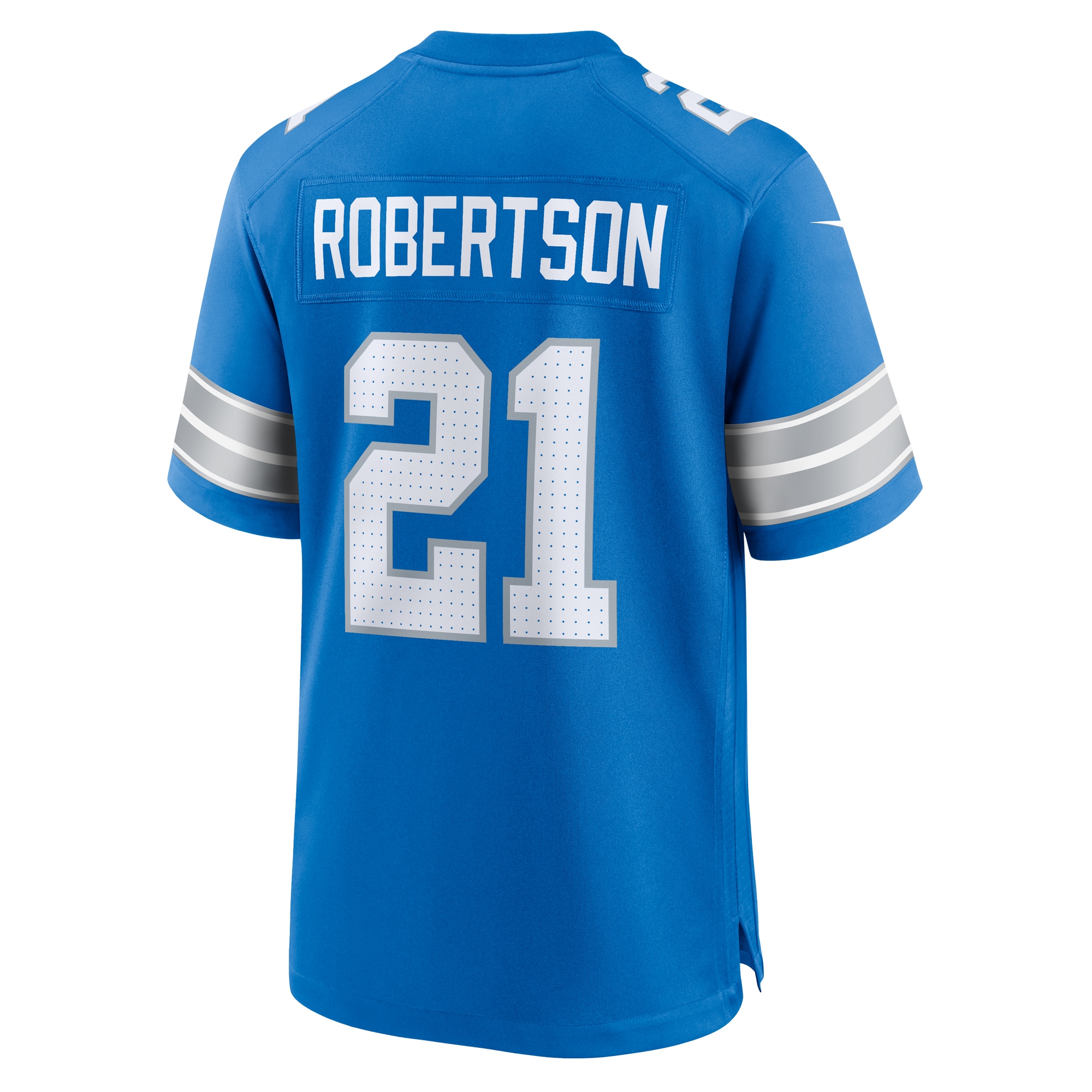 Detroit Lions Amik Robertson Blue Game NFL Jersey Men's