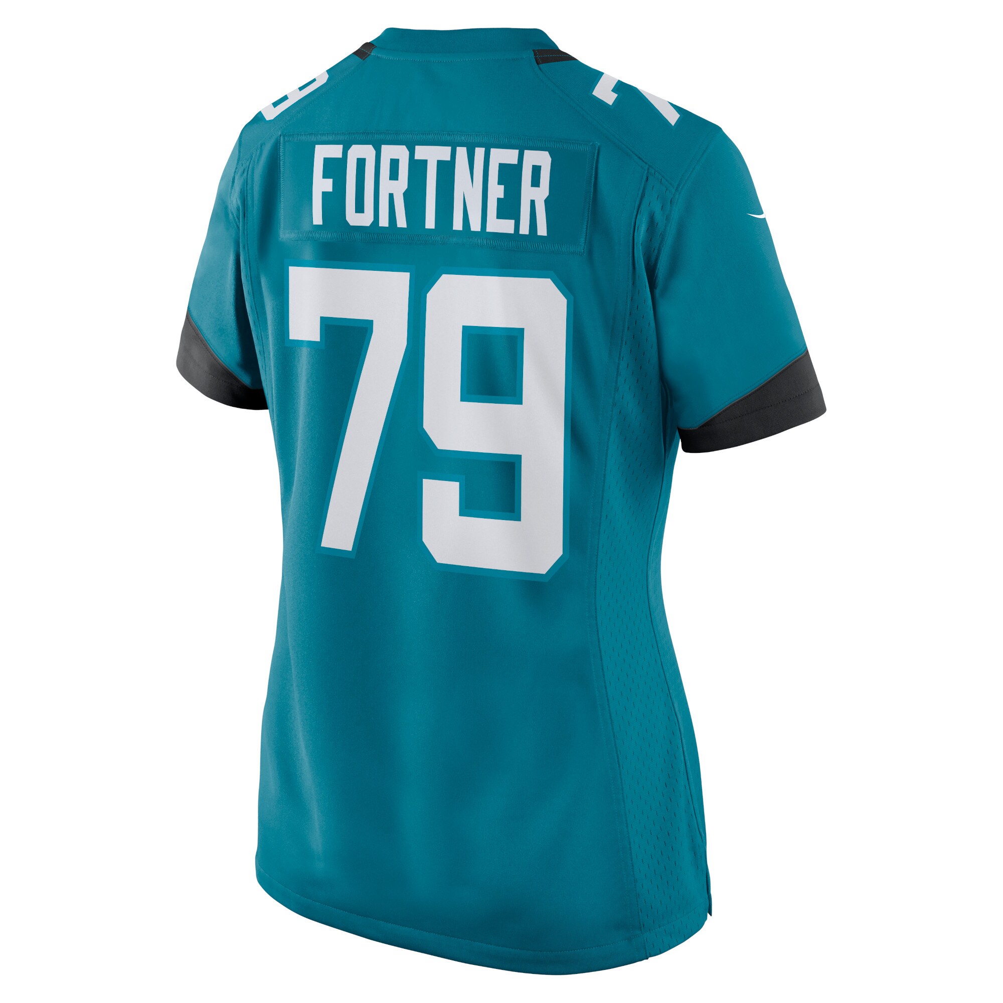 Jacksonville Jaguars Luke Fortner Teal Game NFL Jersey Women's