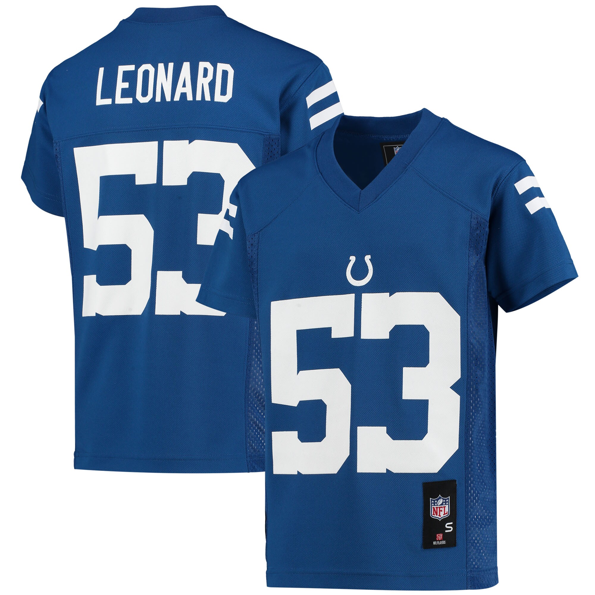 Indianapolis Colts Shaquille Leonard Royal Player NFL Jersey Youth