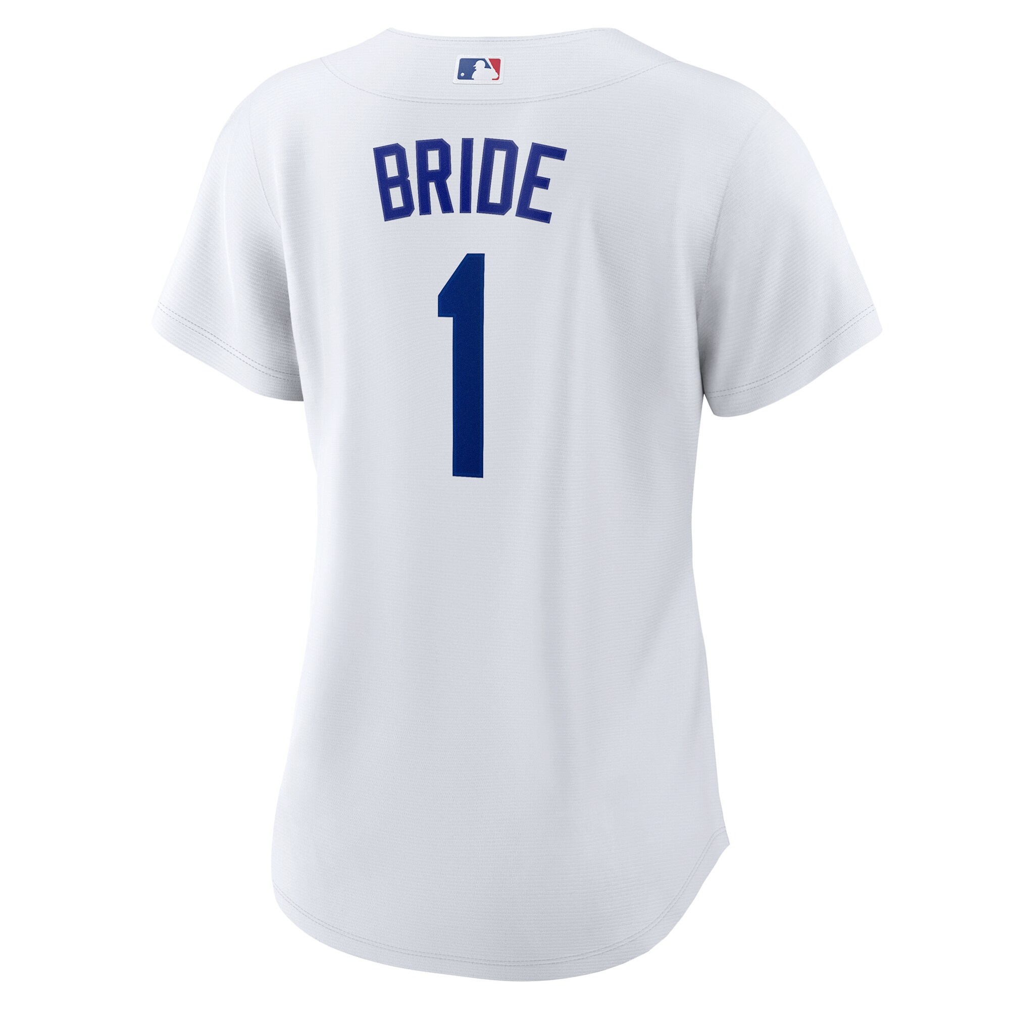 Los Angeles Dodgers White #1 Bride Home MLB Jersey Women's