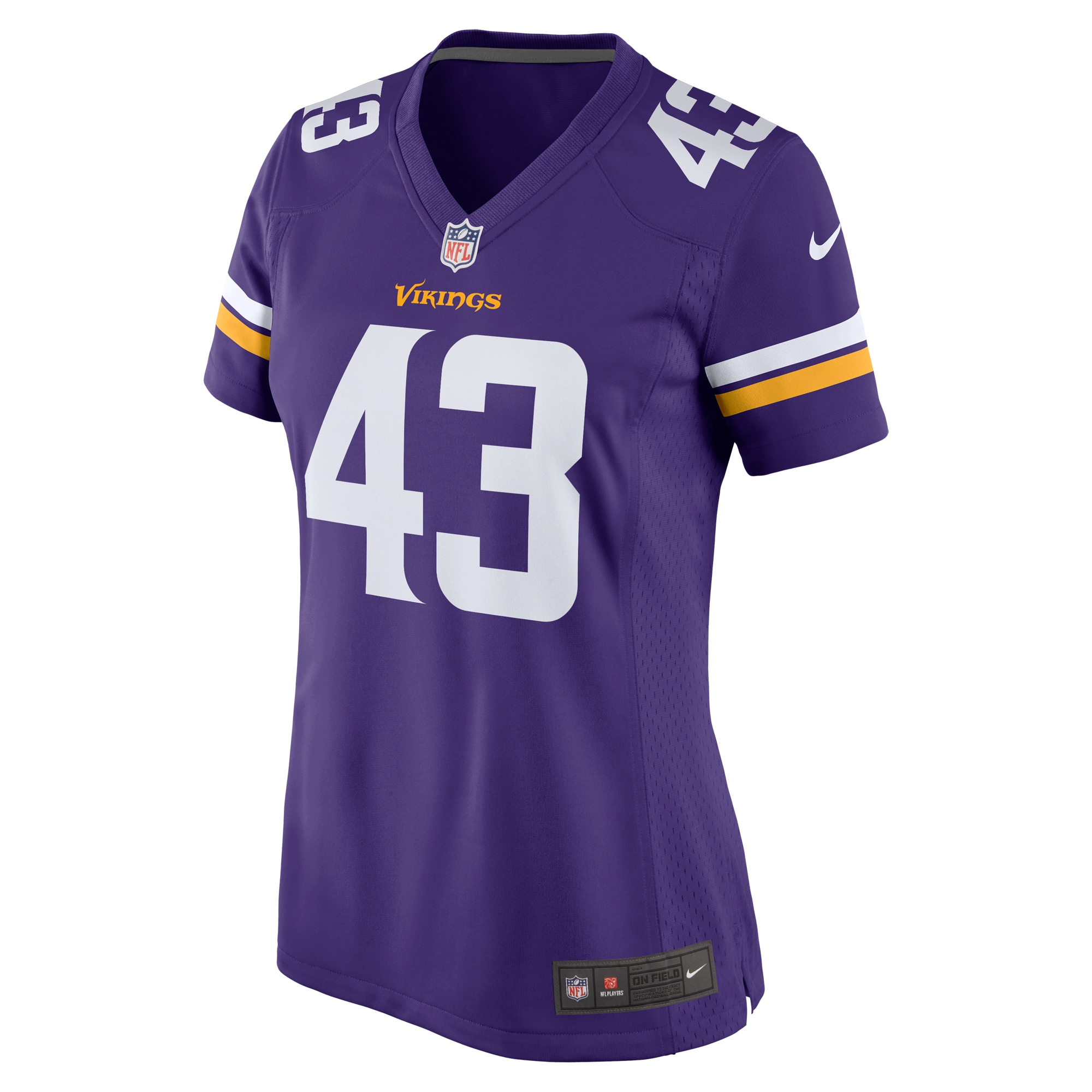 Minnesota Vikings Andrew Van Ginkel Purple Team Game NFL Jersey Women's
