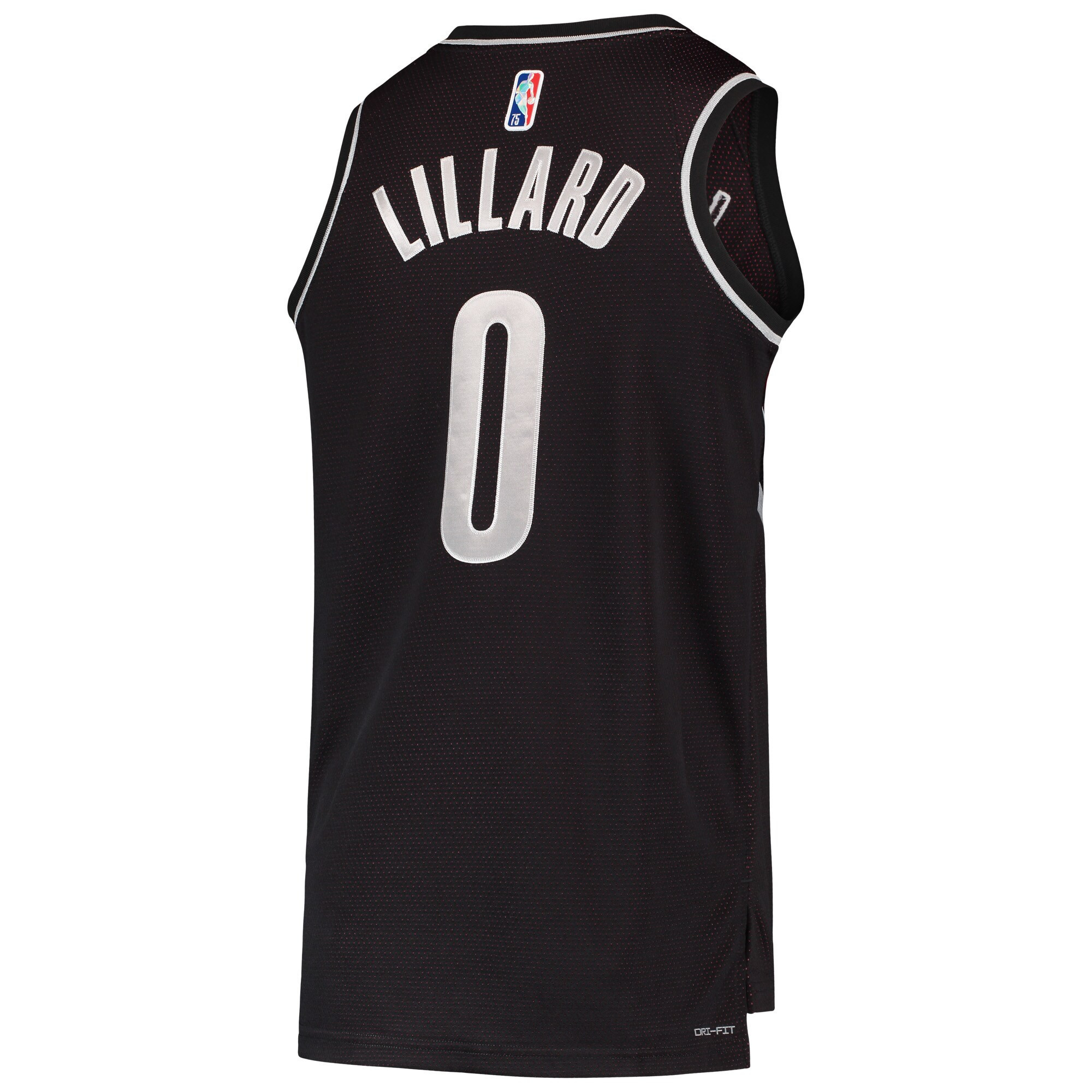 Damian Lillard 0 Portland Trail Blazers Select Series Rookie of the Year Swingman Team Printing NBA Jersey Men's