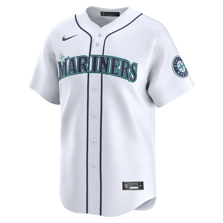 Ty France 23 Seattle Mariners Home Limited Player White MLB Jersey Men's