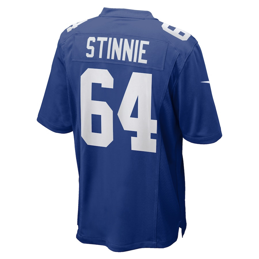 Aaron Stinnie 64 New York Giants Team Game Royal NFL Jersey Men's