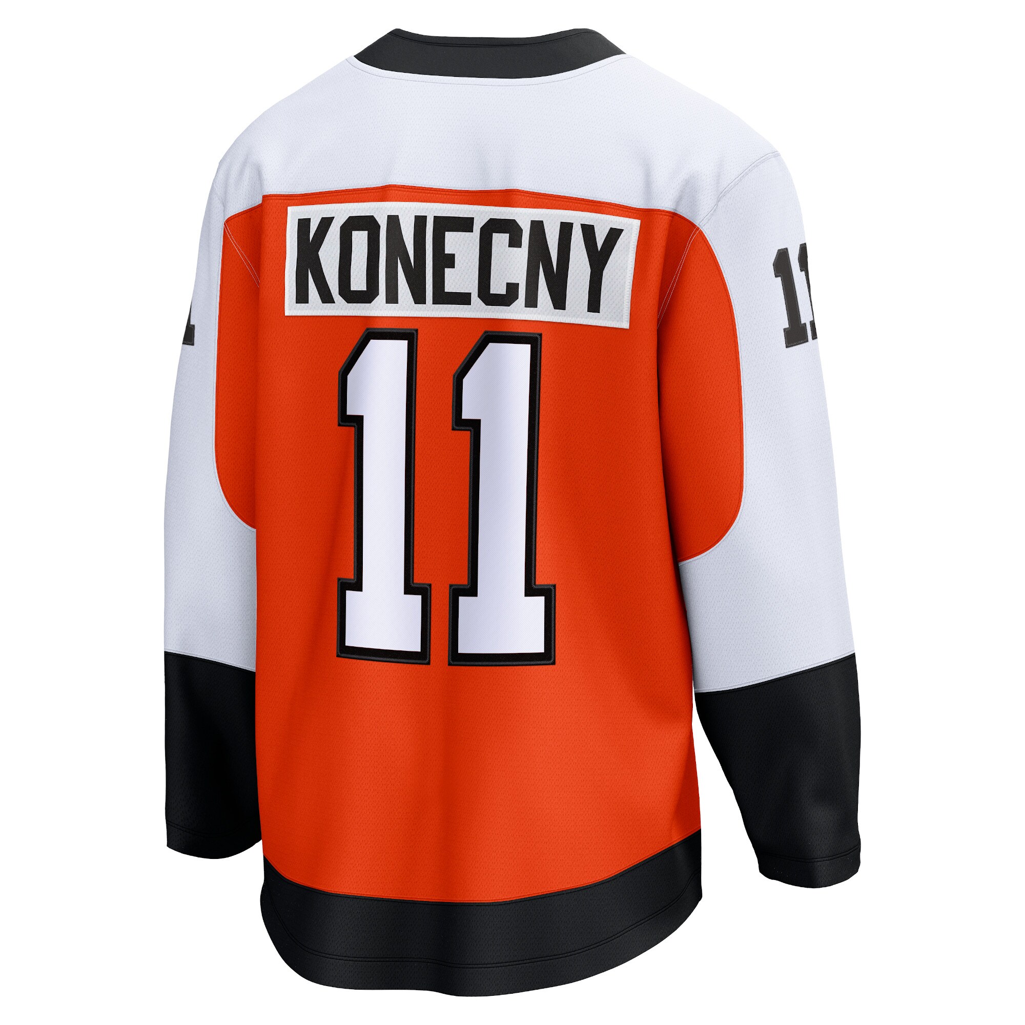 Philadelphia Flyers Travis Konecny Orange Home Premier Breakaway Player NHL Jersey Men's