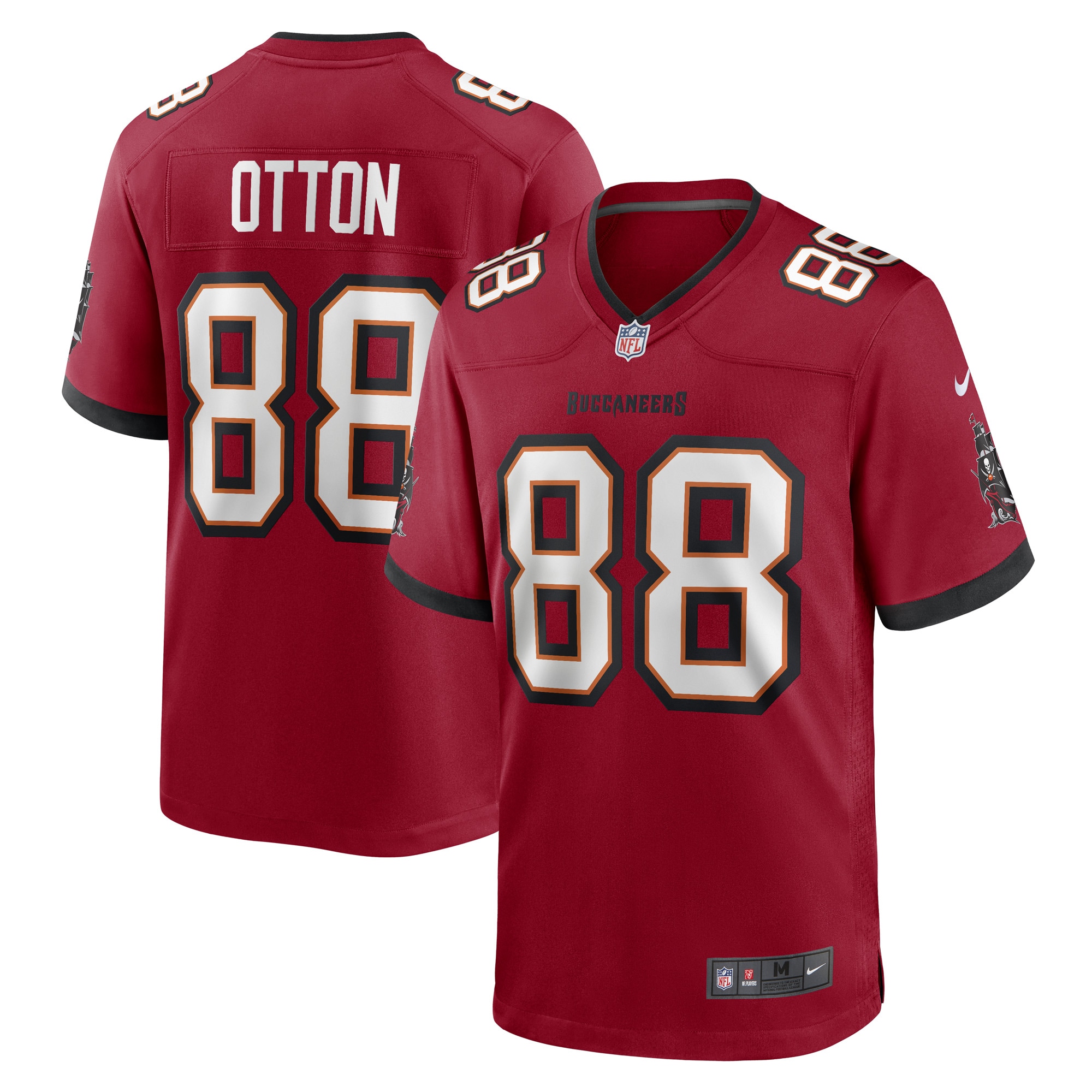 Tampa Bay Buccaneers Cade Otton Red Game Player NFL Jersey Men's