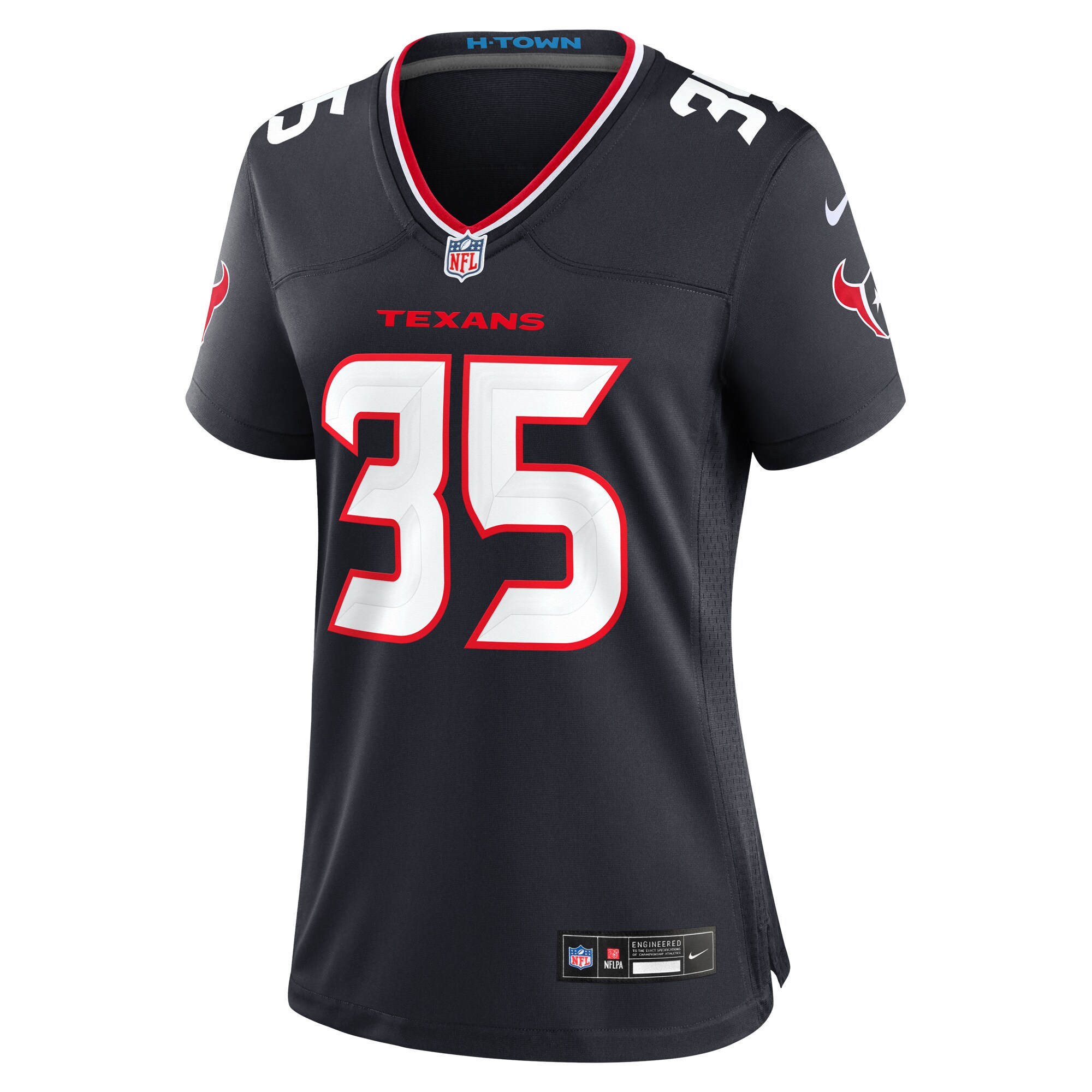 Houston Texans Jake Hansen Navy Team Game NFL Jersey Women's