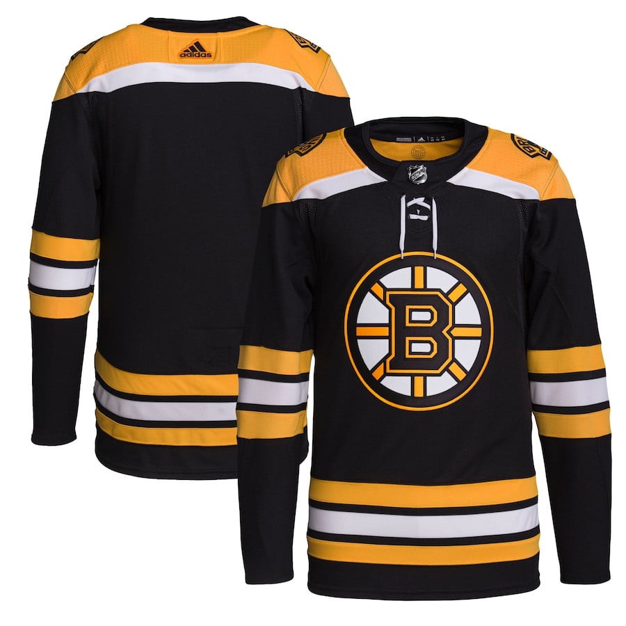 Boston Bruins Home Primegreen Black NHL Jersey Men's