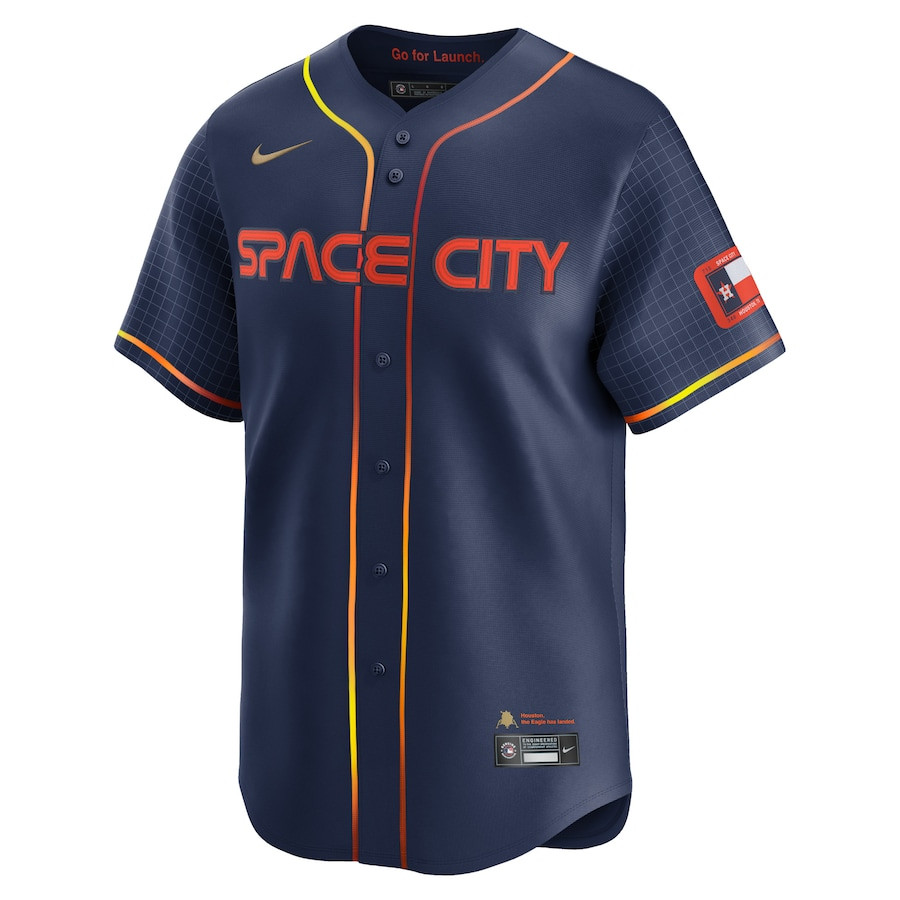 Yordan Alvarez 44 Houston Astros City Connect Limited Navy MLB Jersey Men's