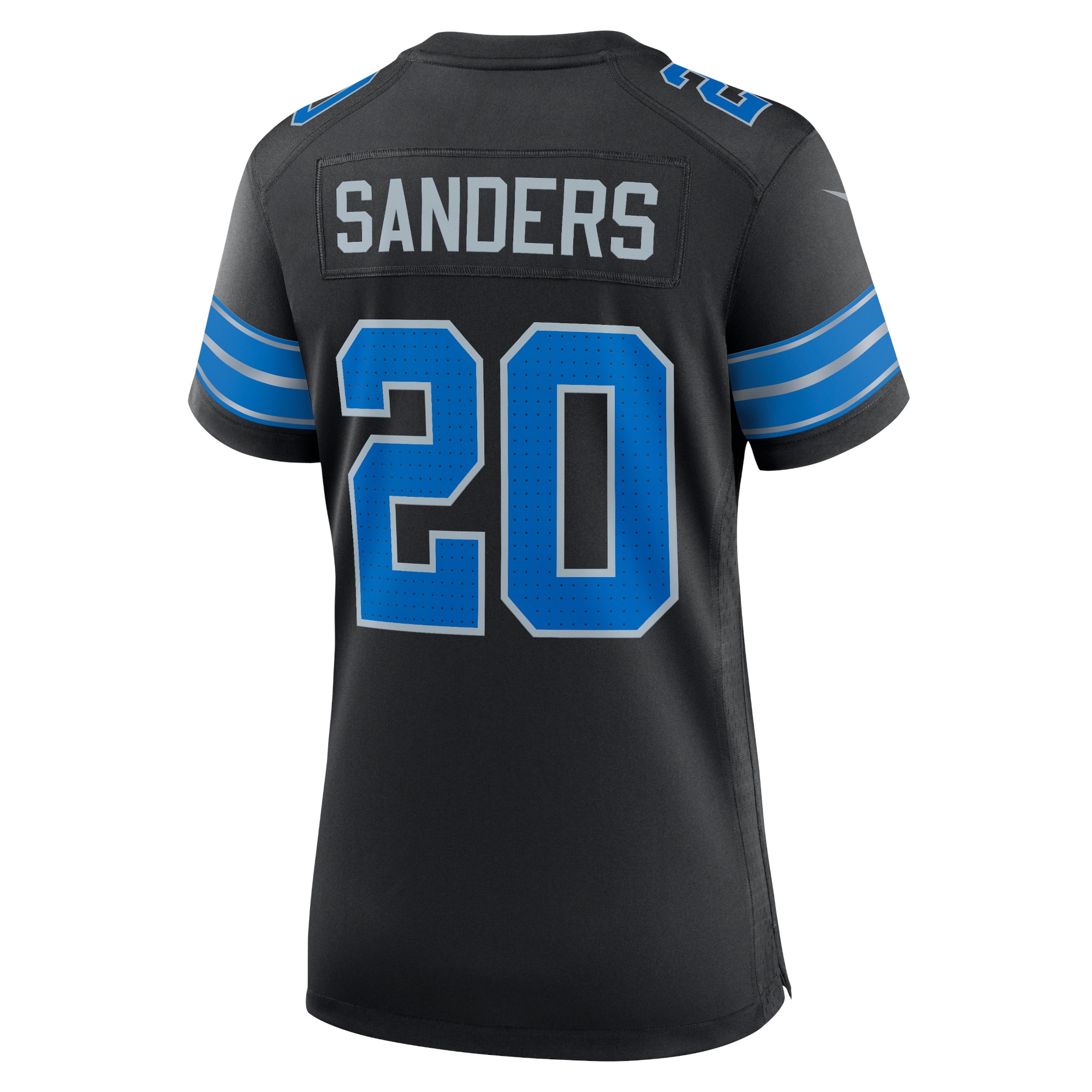 Detroit Lions Barry Sanders Black 2nd Alternate Retired Player Game NFL Jersey Women's