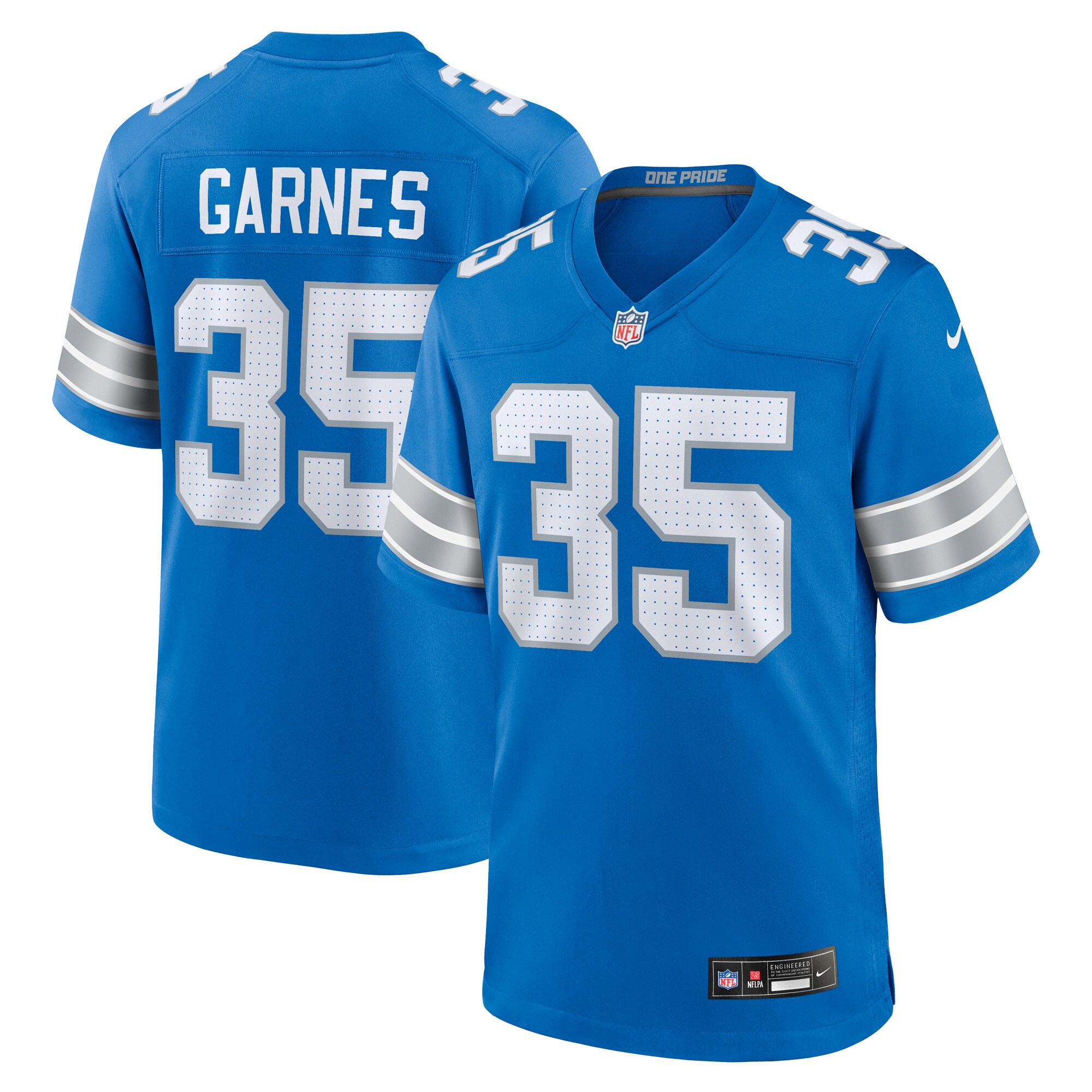 Detroit Lions Chelen Garnes Blue Game NFL Jersey Men's