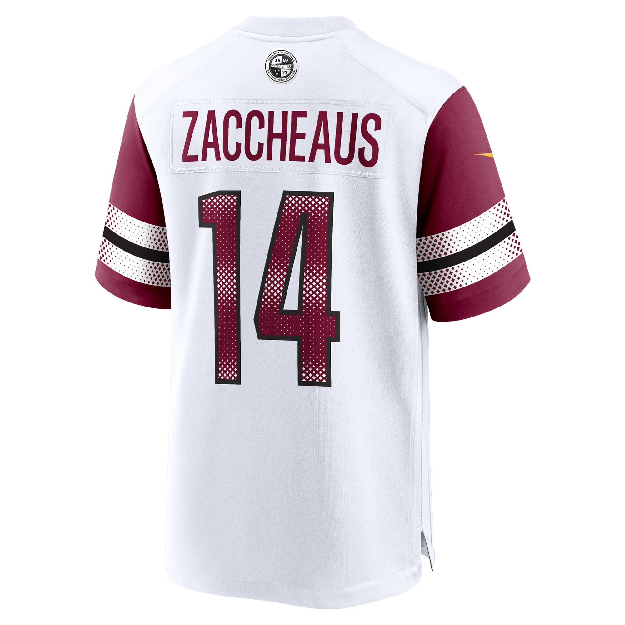 Washington Commanders Olamide Zaccheaus White Game NFL Jersey Men's