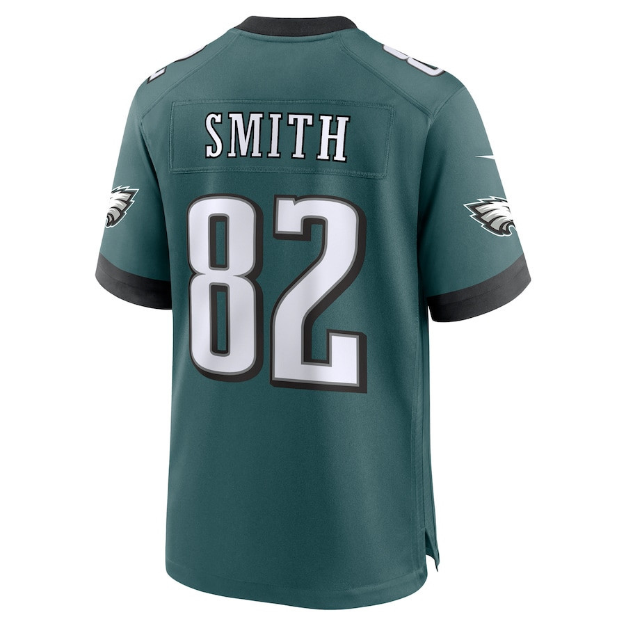 Ainias Smith #82 Philadelphia Eagles Super Bowl LIX Midnight Green NFL Jersey Youth