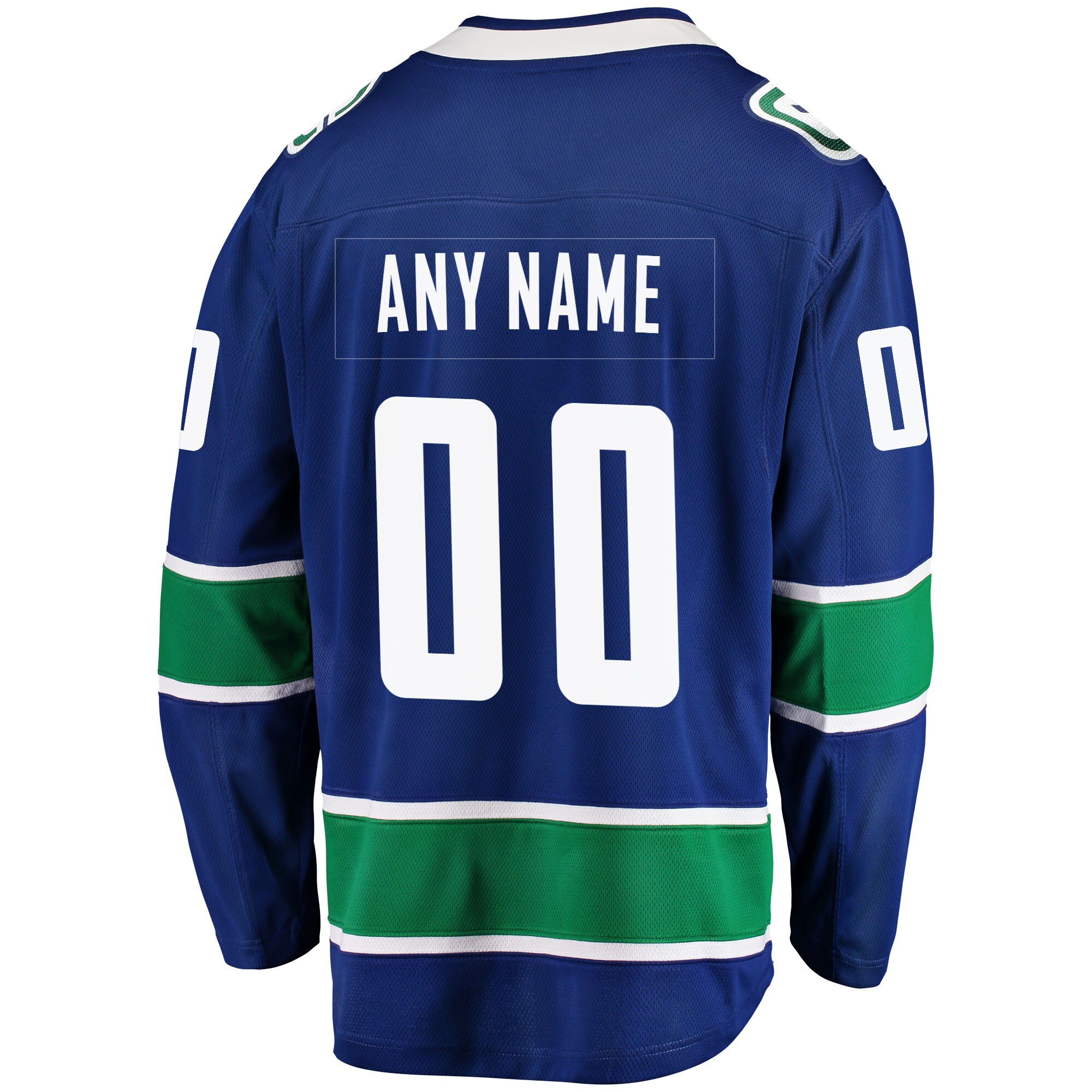 Vancouver Canucks Blue Home Team Breakaway Custom NHL Jersey Men's