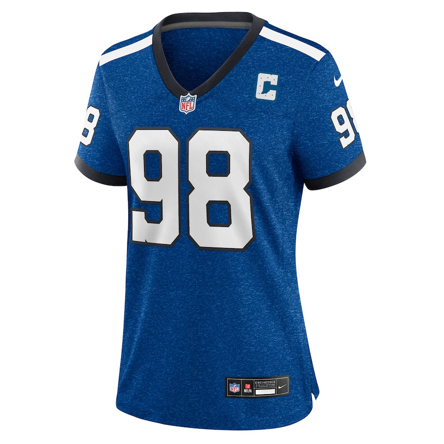 Tony Siragusa 98 Indianapolis Colts Indiana Nights Alternate Game Royal NFL Jersey Women's