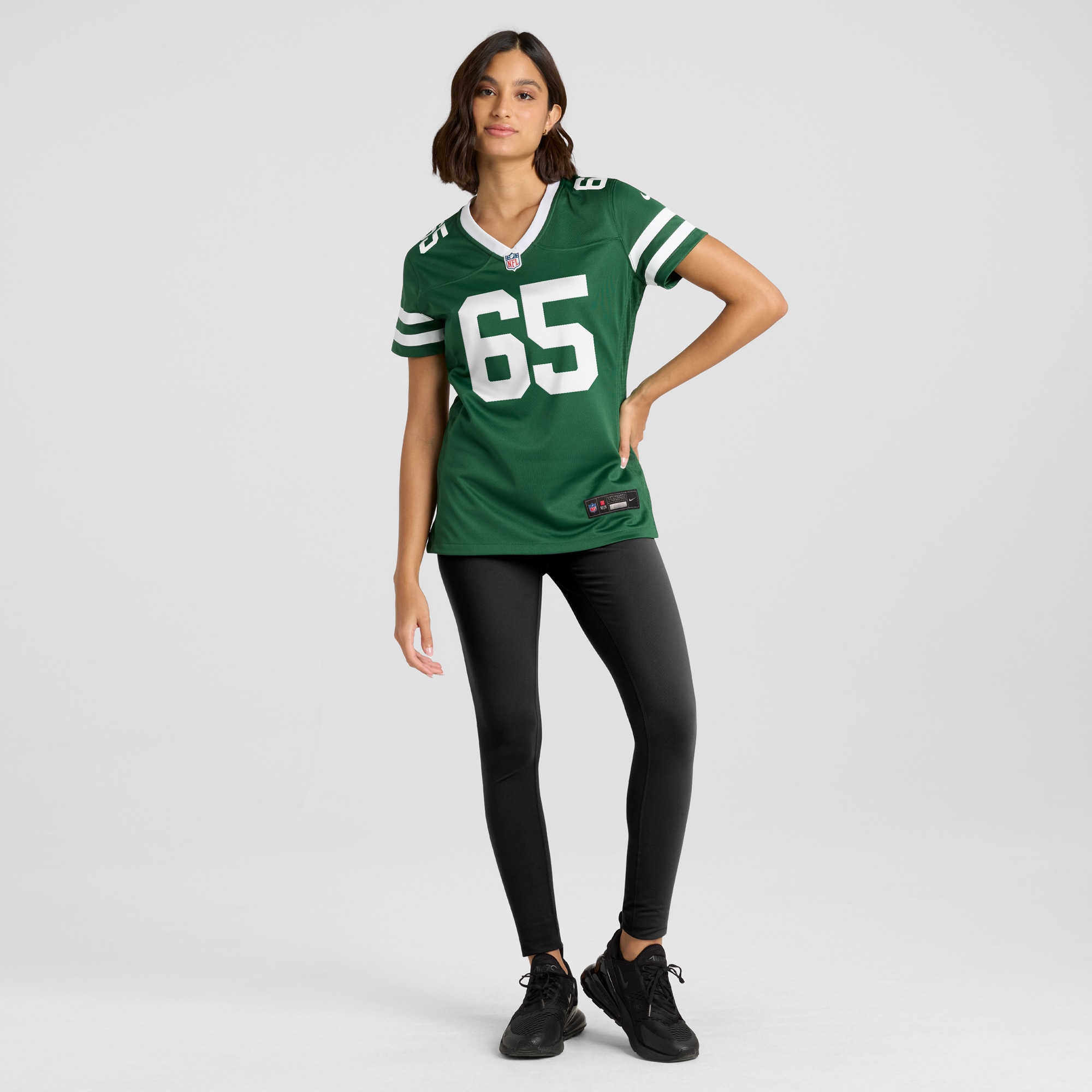 New York Jets Xavier Newman Legacy Green Team Game NFL Jersey Women's
