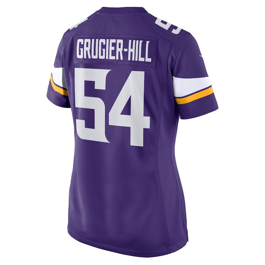 Kamu Grugier-Hill 54 Minnesota Vikings Game Purple NFL Jersey Women's