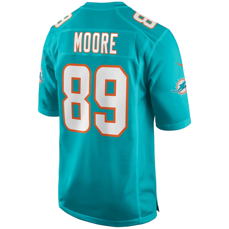 Nat Moore 89 Miami Dolphins Game Retired Aqua NFL Jersey Men's