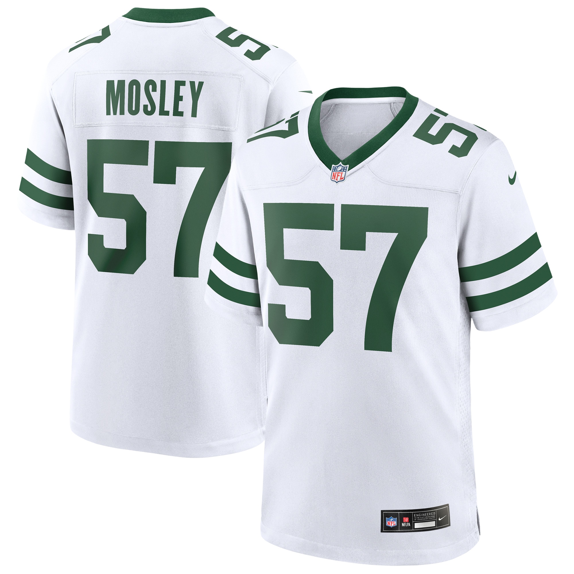 New York Jets C.J. Mosley Legacy White Game NFL Jersey Men's