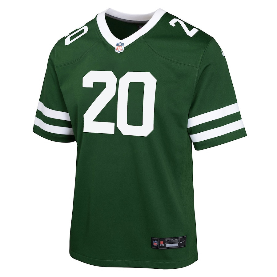 Breece Hall 20 New York Jets Game Legacy Green NFL Jersey Youth