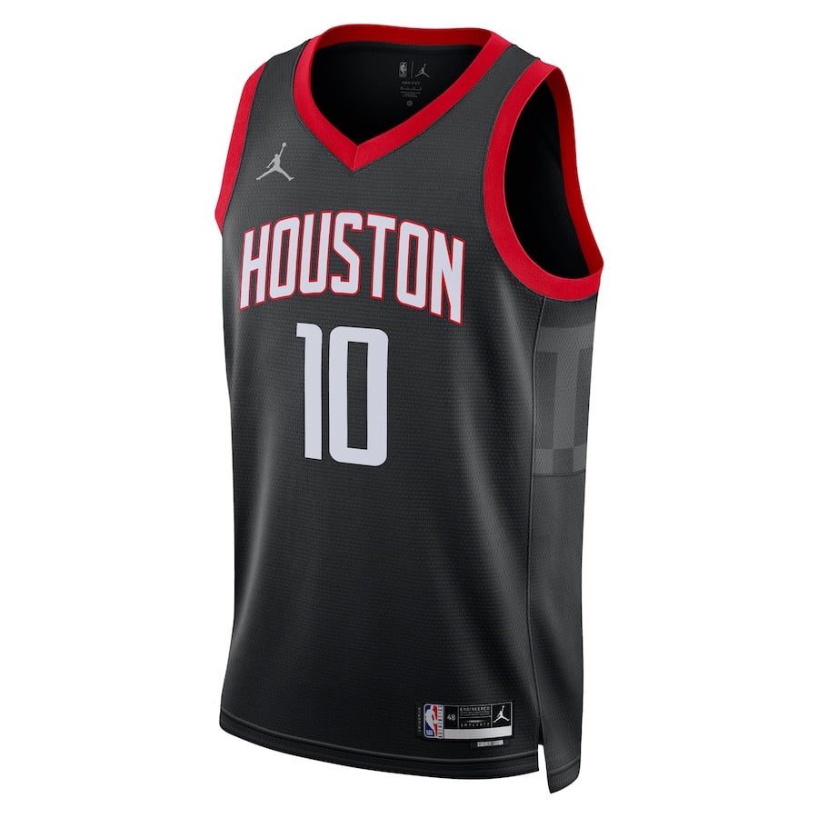 Jabari Smith Jr. 10 Houston Rockets Unisex 2024/25 Swingman Player Statement Edition Black NBA Jersey Unisex