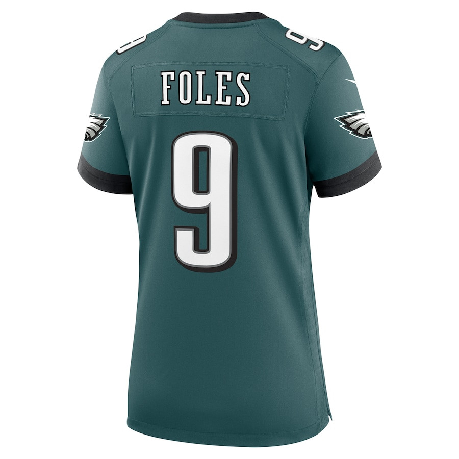 Nick Foles 9 Philadelphia Eagles Team Retired Player Game Midnight Green NFL Jersey Men's