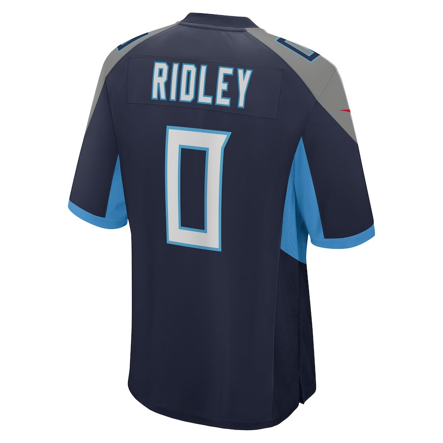 Calvin Ridley 0 Tennessee Titans Game Navy NFL Jersey Men's