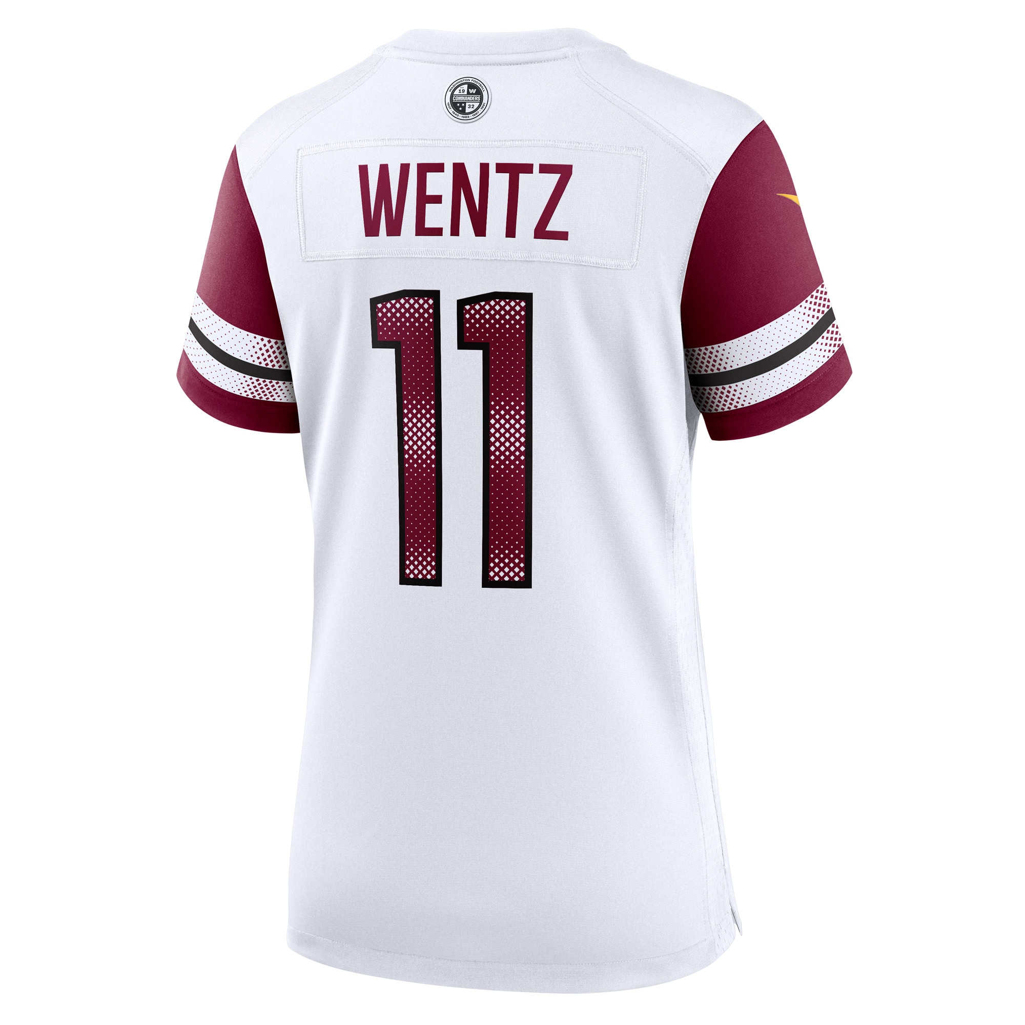Washington Commanders Carson Wentz White Game NFL Jersey Women's