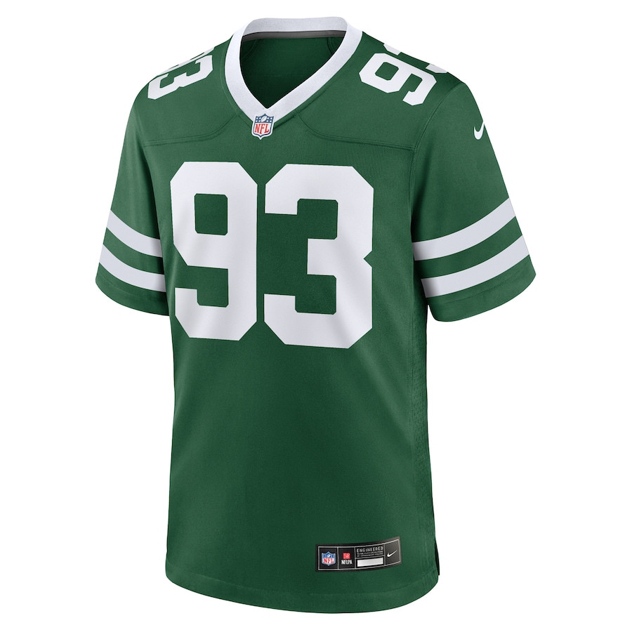 Takk McKinley 93 New York Jets Team Game Legacy Green NFL Jersey Men's