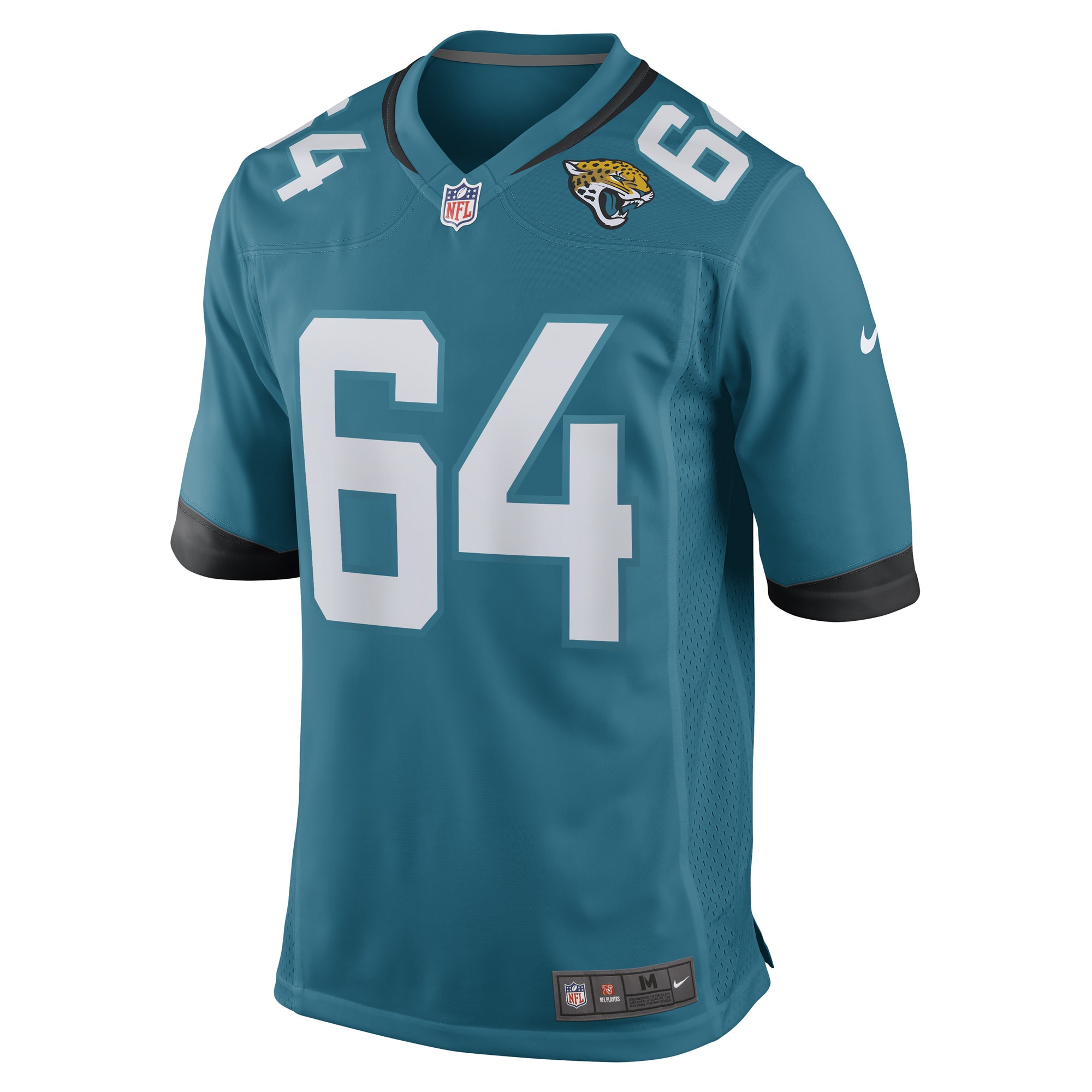 Jacksonville Jaguars Coy Cronk Teal Game Player NFL Jersey Men's