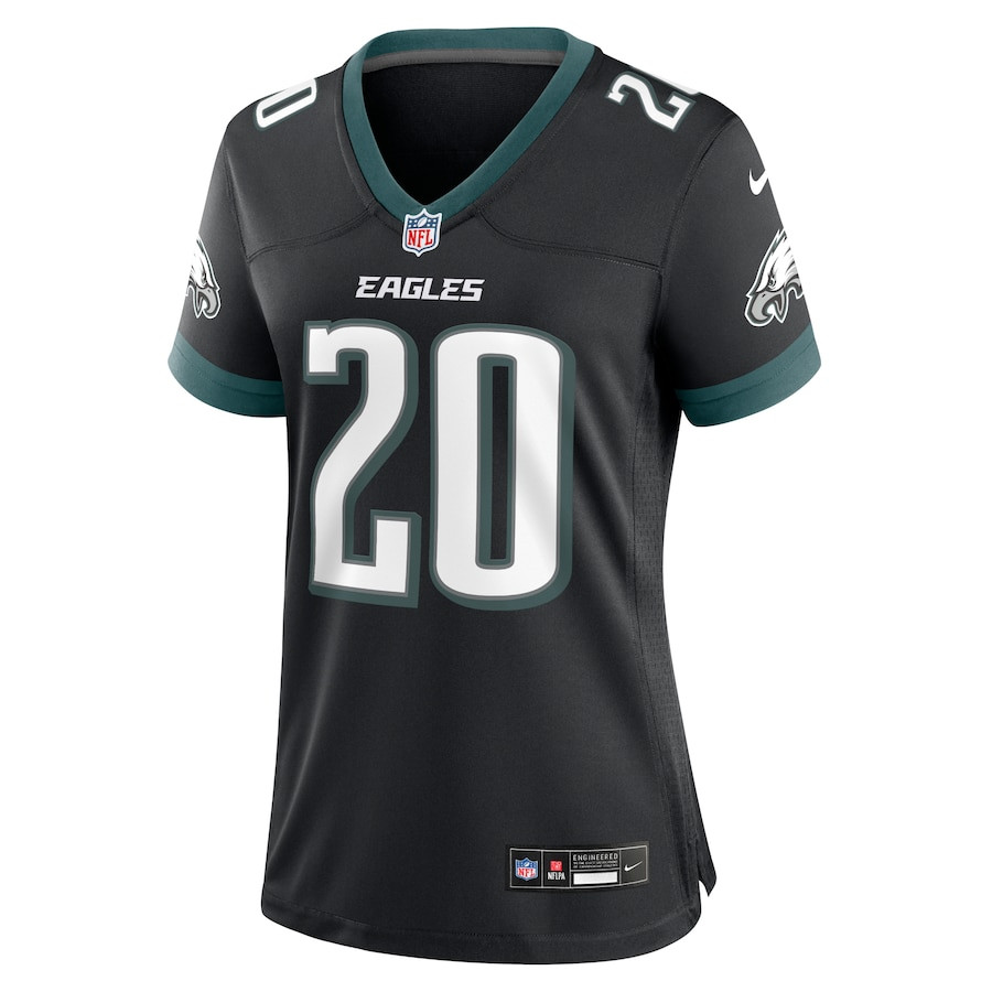 Brian Dawkins 20 Philadelphia Eagles Alternate Game Black NFL Jersey Women's