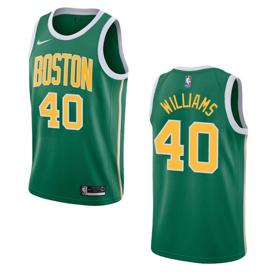 Boston Celtics 40 Grant Williams Earned Swingman Green NBA Jersey Men's