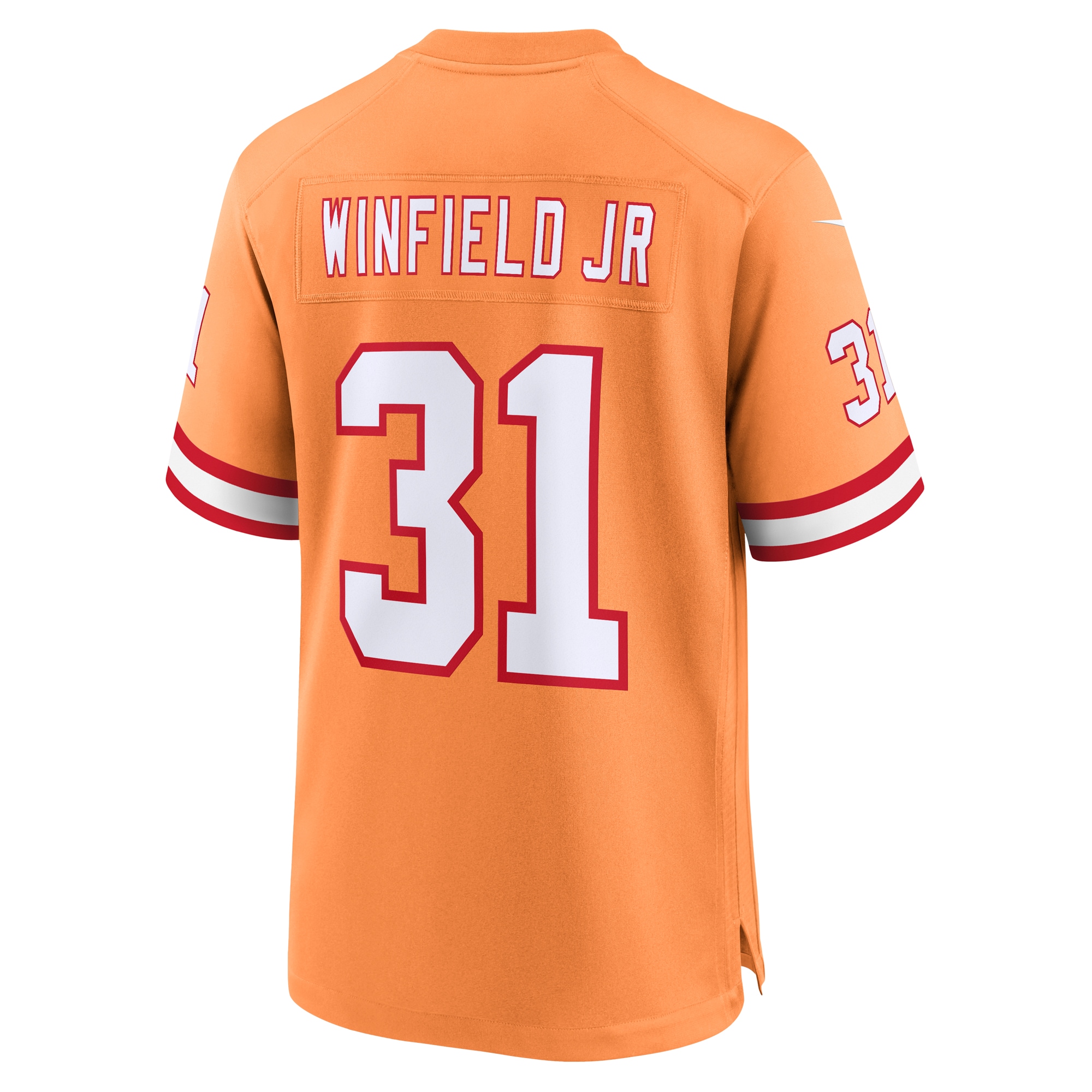 Tampa Bay Buccaneers Antoine Winfield Jr. Orange Throwback Game NFL Jersey Men's