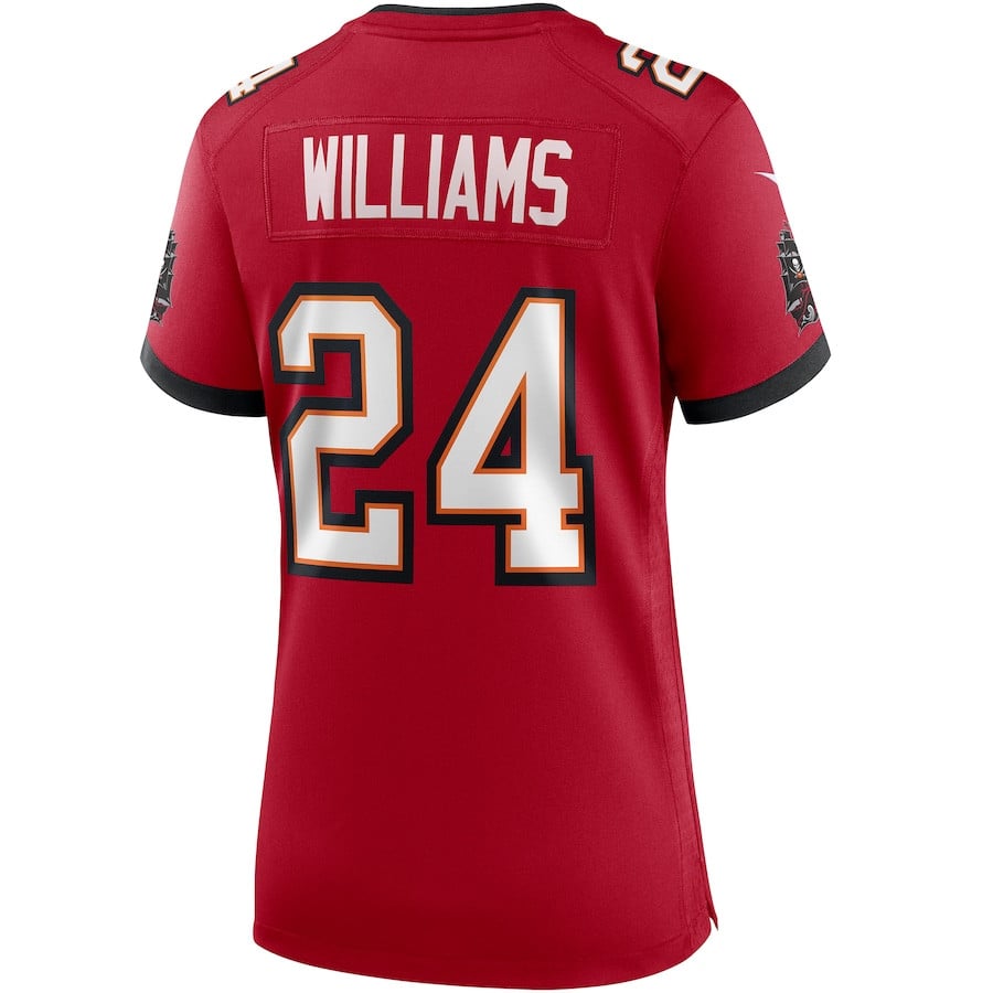 Cadillac Williams 24 Tampa Bay Buccaneers Game Retired Red NFL Jersey Women's