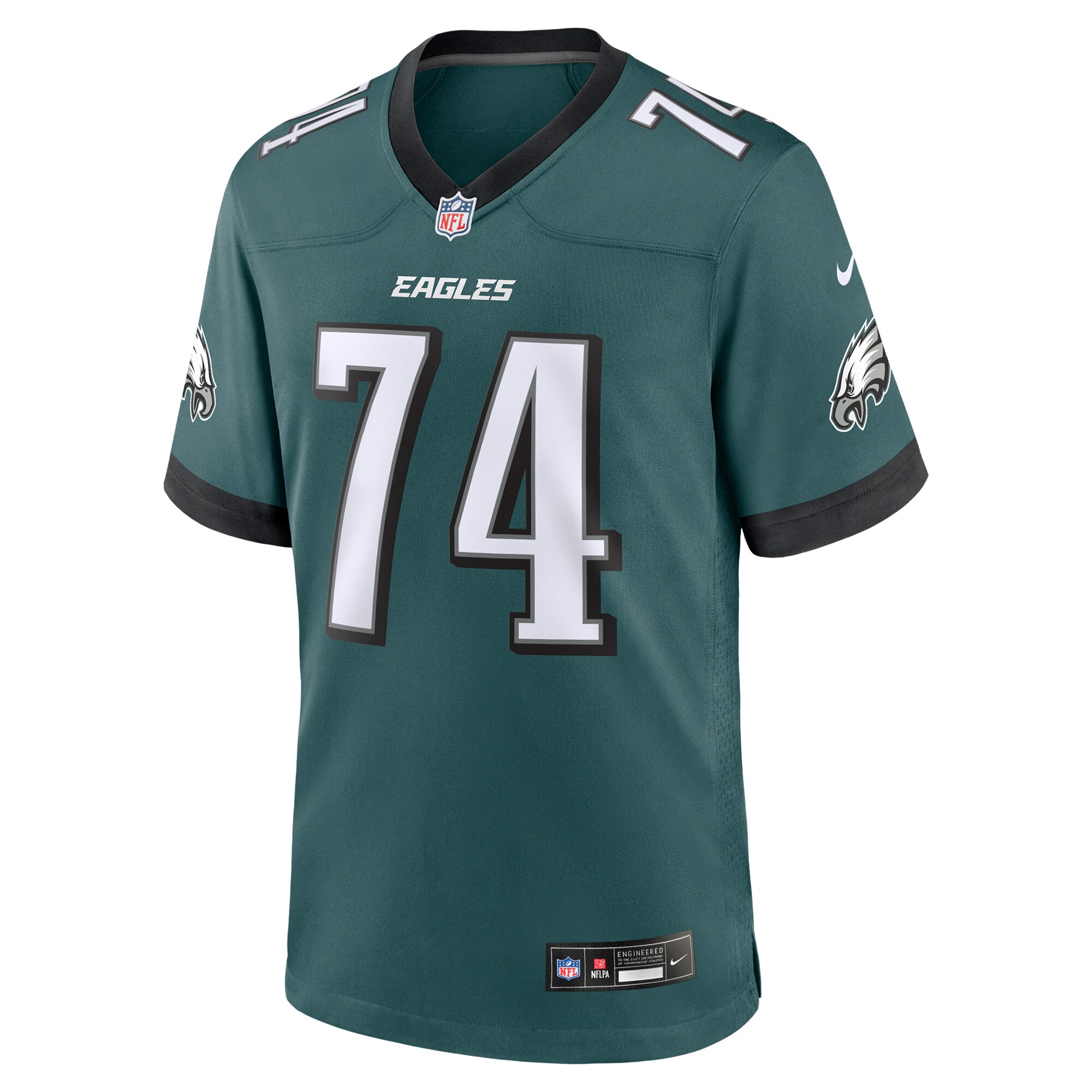 Philadelphia Eagles Fred Johnson Midnight Green Team Game NFL Jersey Men's