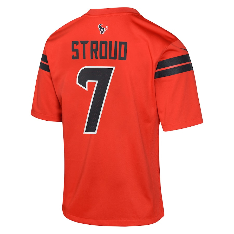 C.J. Stroud 7 Houston Texans Alternate Game Red NFL Jersey Youth