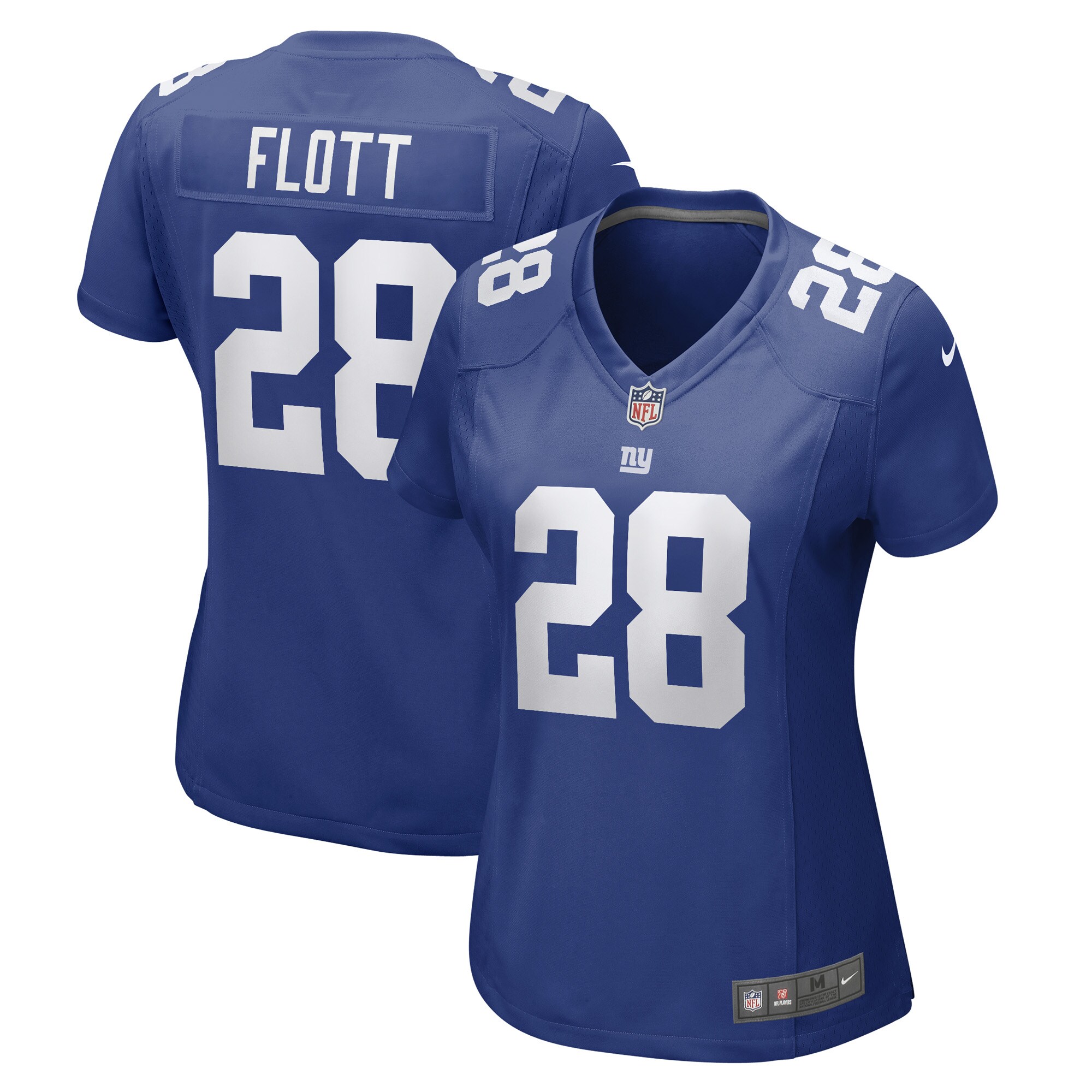 New York Giants Cor'Dale Flott Royal Game Player NFL Jersey Women's