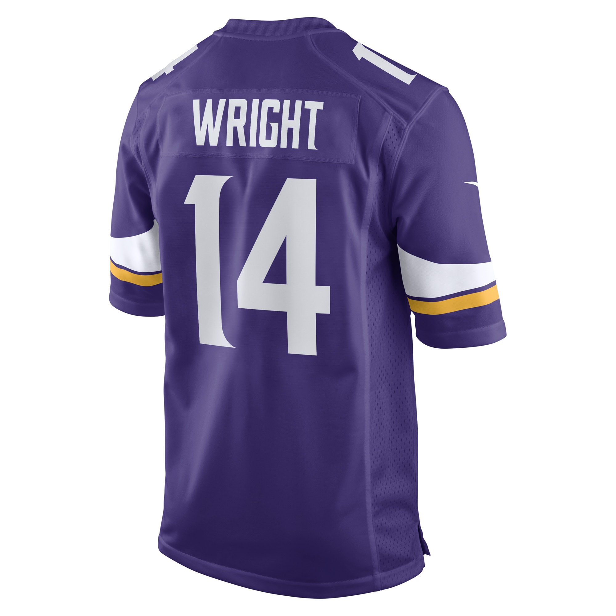 Minnesota Vikings Ryan Wright Purple Game Player NFL Jersey Men's