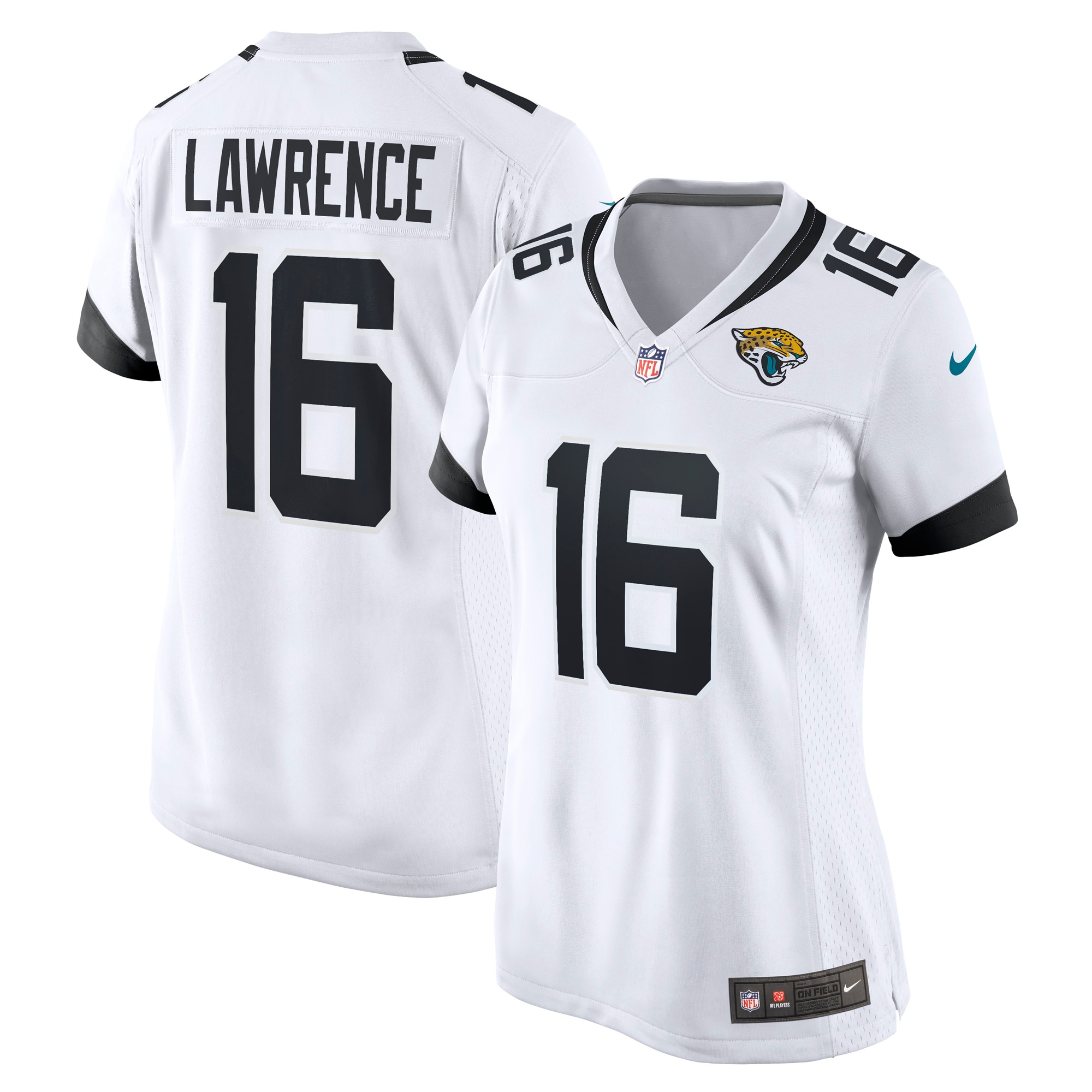 Jacksonville Jaguars Trevor Lawrence White Game NFL Jersey Women's