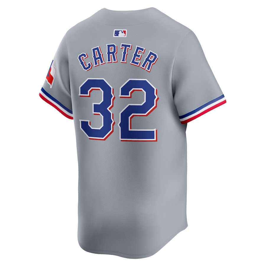 Evan Carter 32 Texas Rangers Away Limited Gray MLB Jersey Men's
