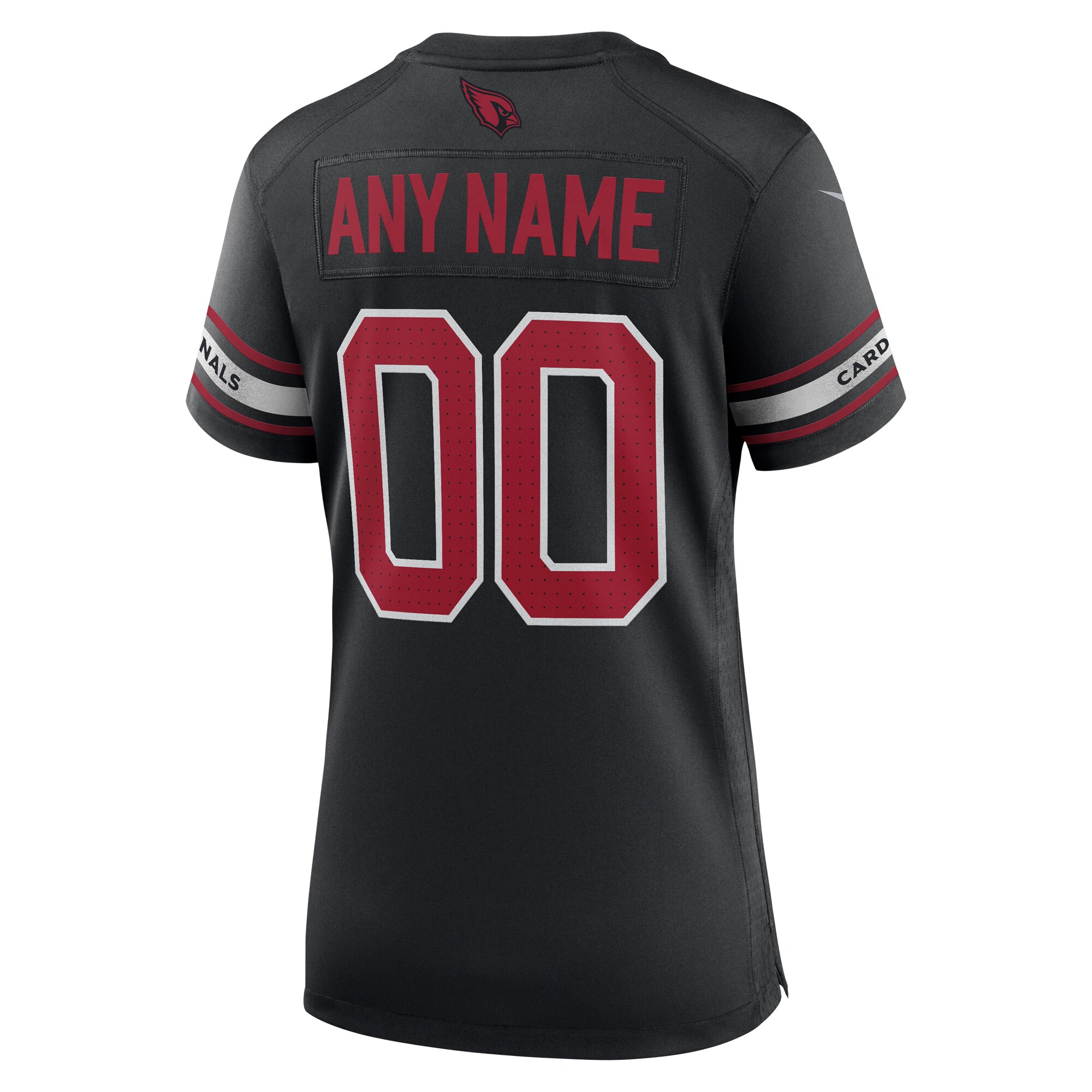 Arizona Cardinals Black Alternate Custom Game NFL Jersey Women's