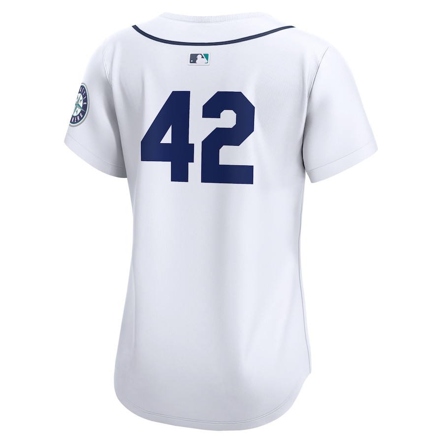 Seattle Mariners 2024 Jackie Robinson Day Home Limited White MLB Jersey Women's