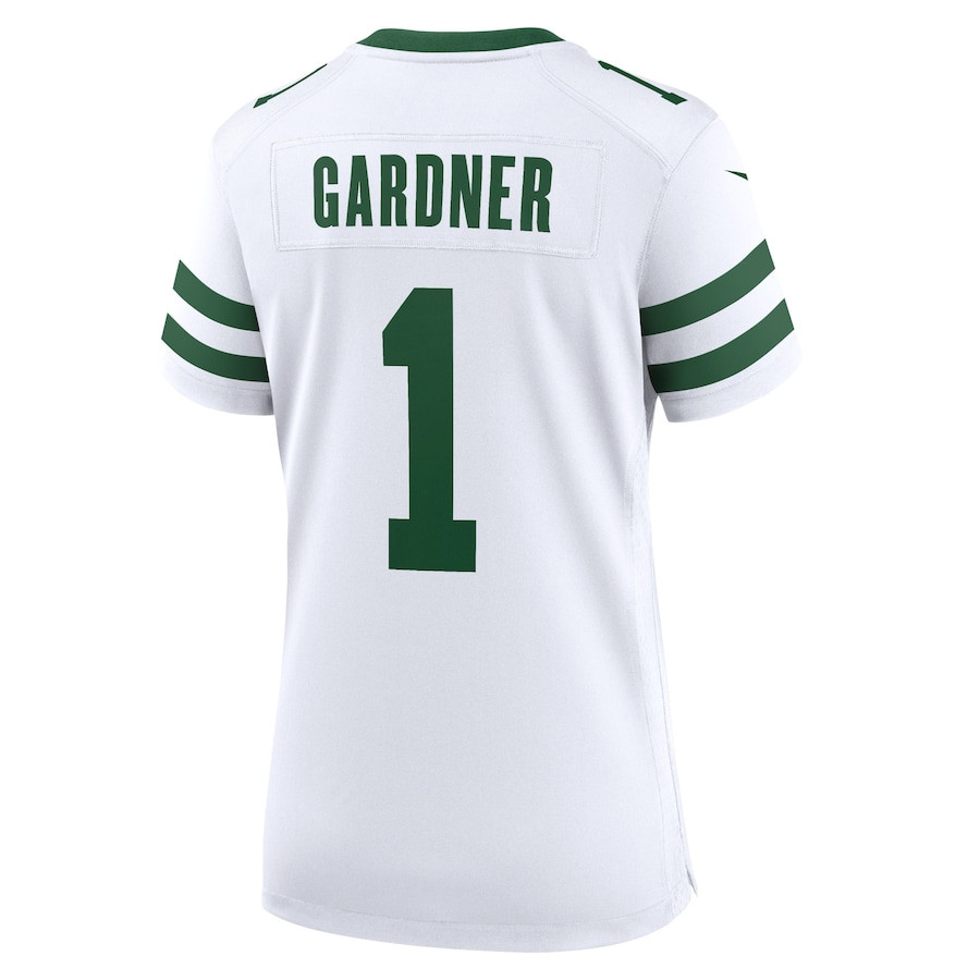 Ahmad Sauce Gardner 1 New York Jets Game Legacy White NFL Jersey Women's