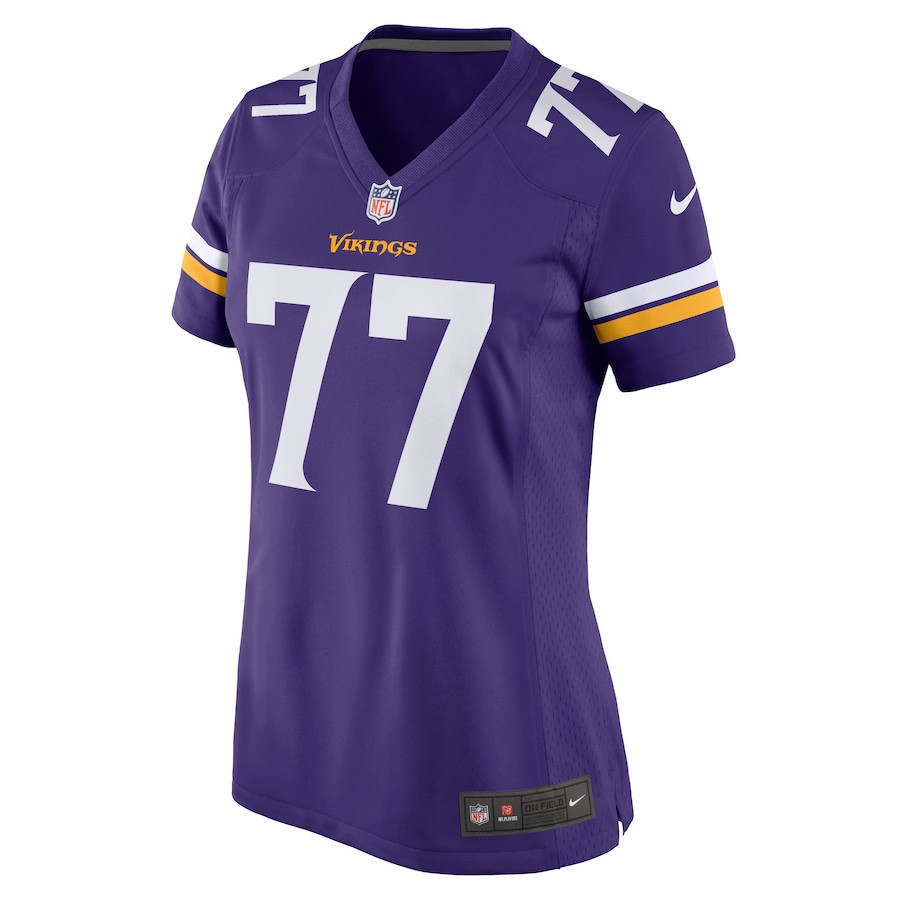 Korey Stringer 77 Minnesota Vikings Retired Purple NFL Jersey Women's