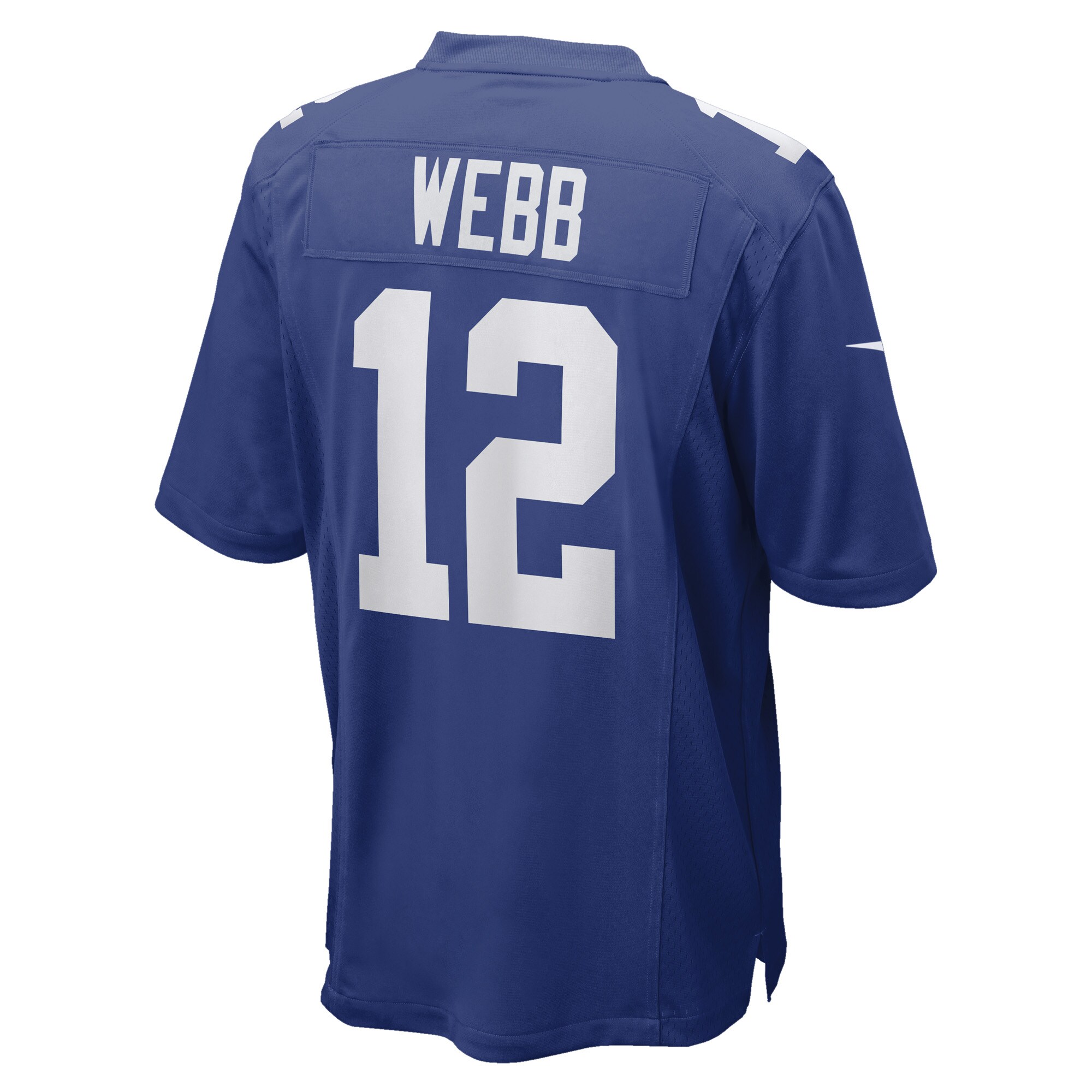 New York Giants Davis Webb Royal Game Player NFL Jersey Men's